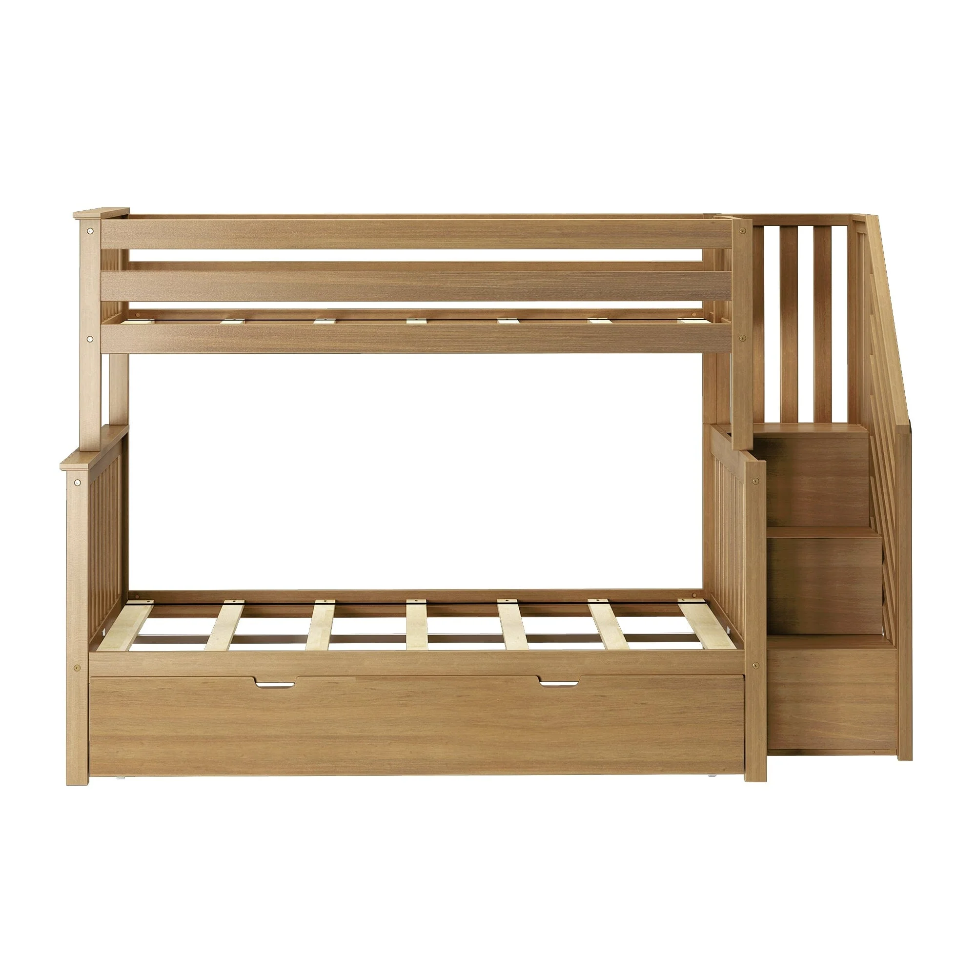 Twin Over Full Bunk Bed With Stairs & Trundle - Image 15