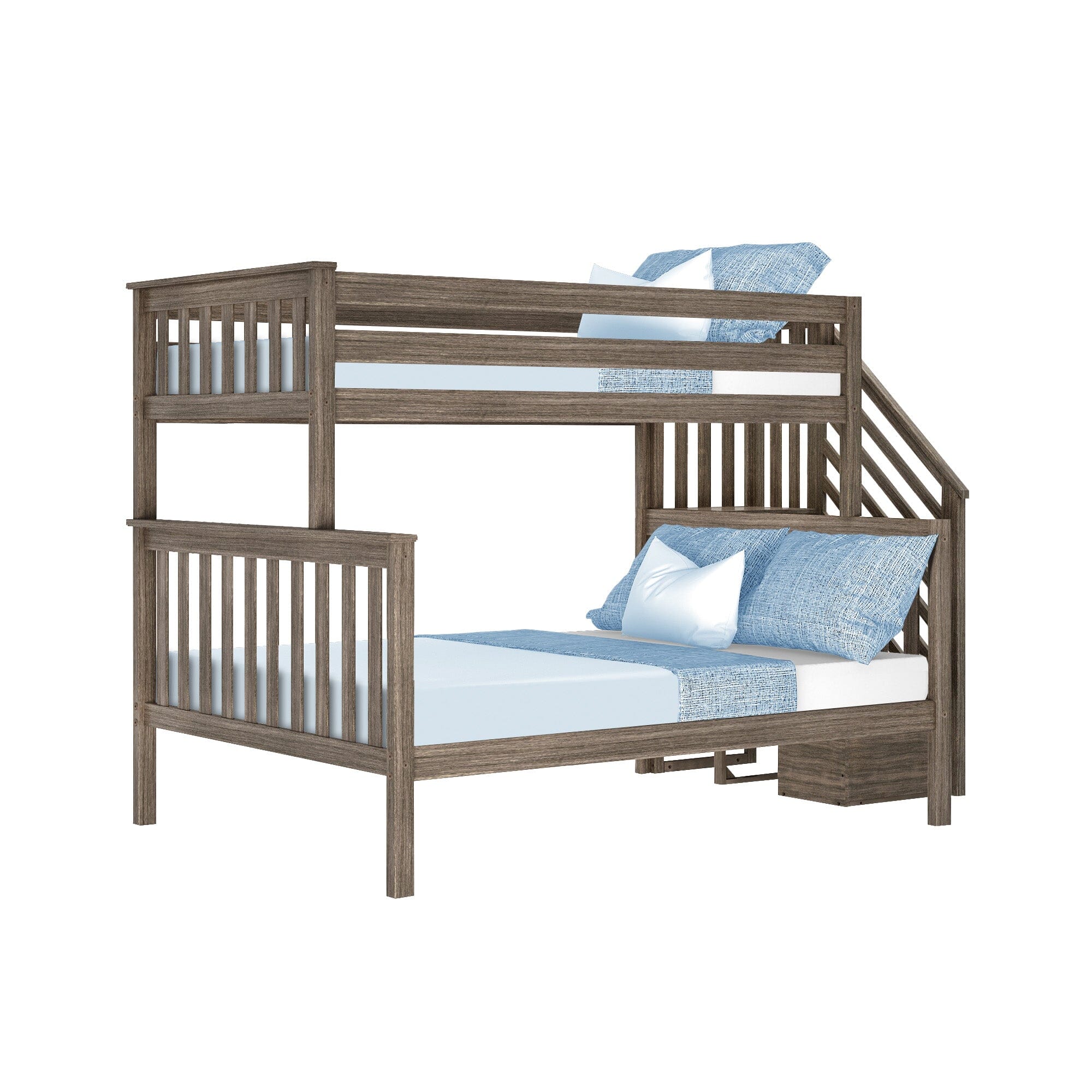 Twin Over Full Bunk Bed With Stairs - Image 10