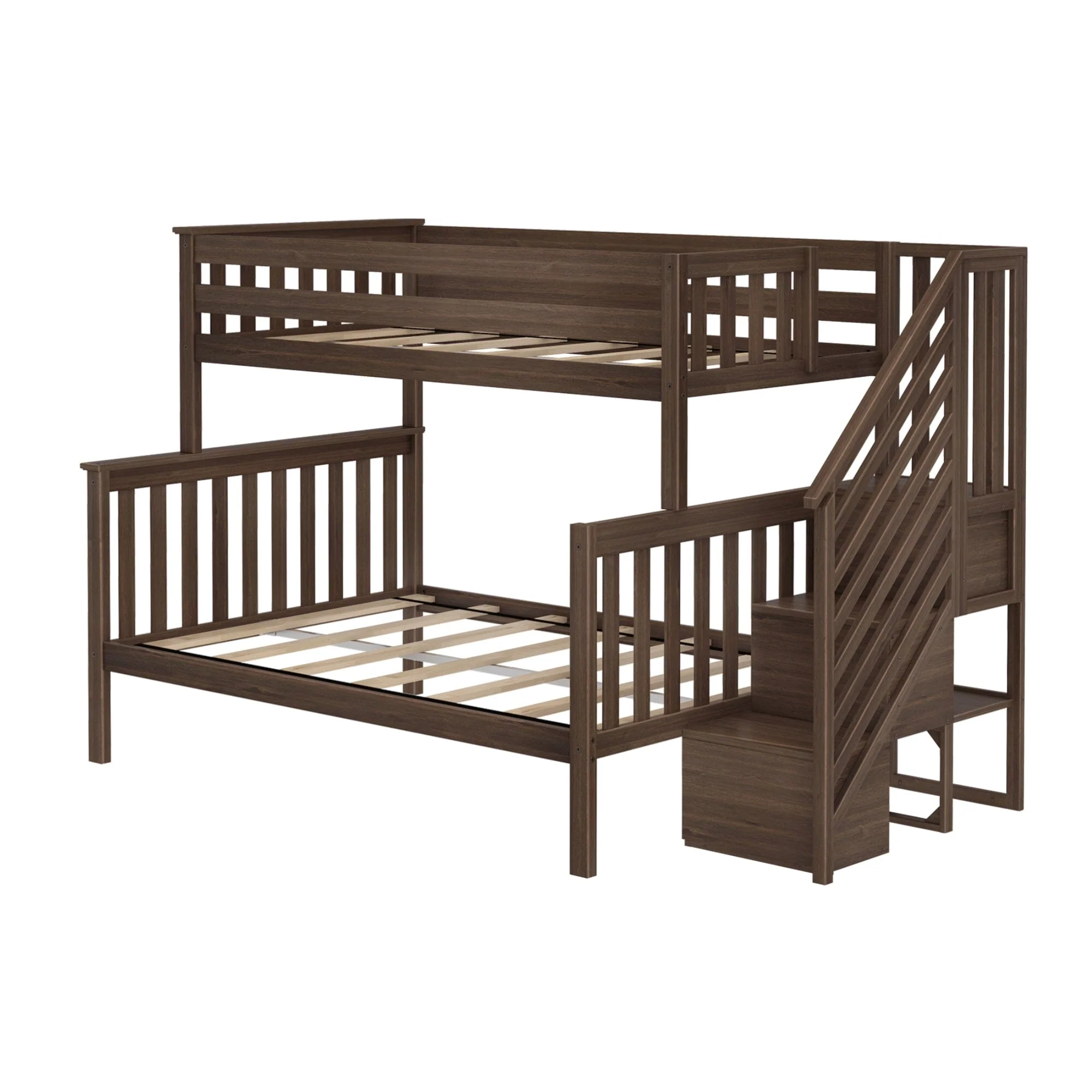 Twin Over Full Bunk Bed With Stairs - Image 12