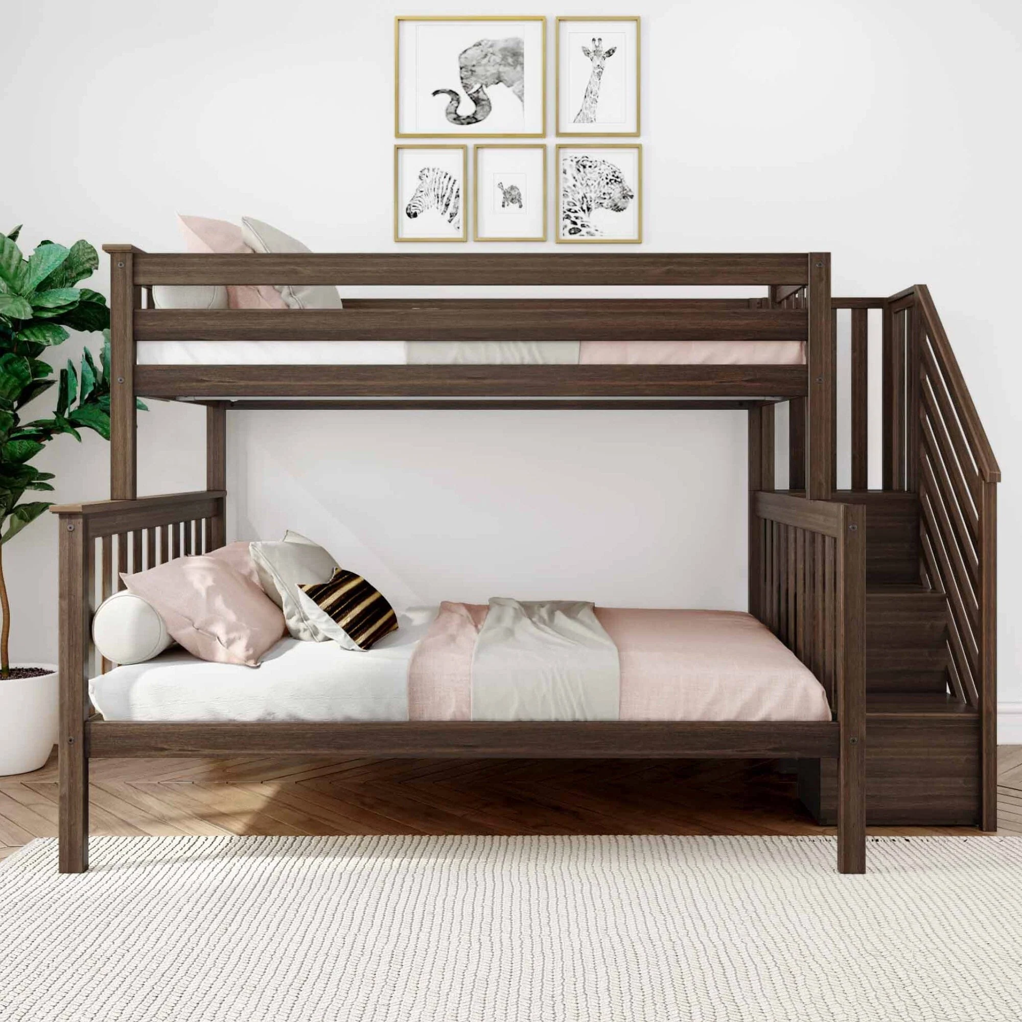 Twin Over Full Bunk Bed With Stairs - Image 8