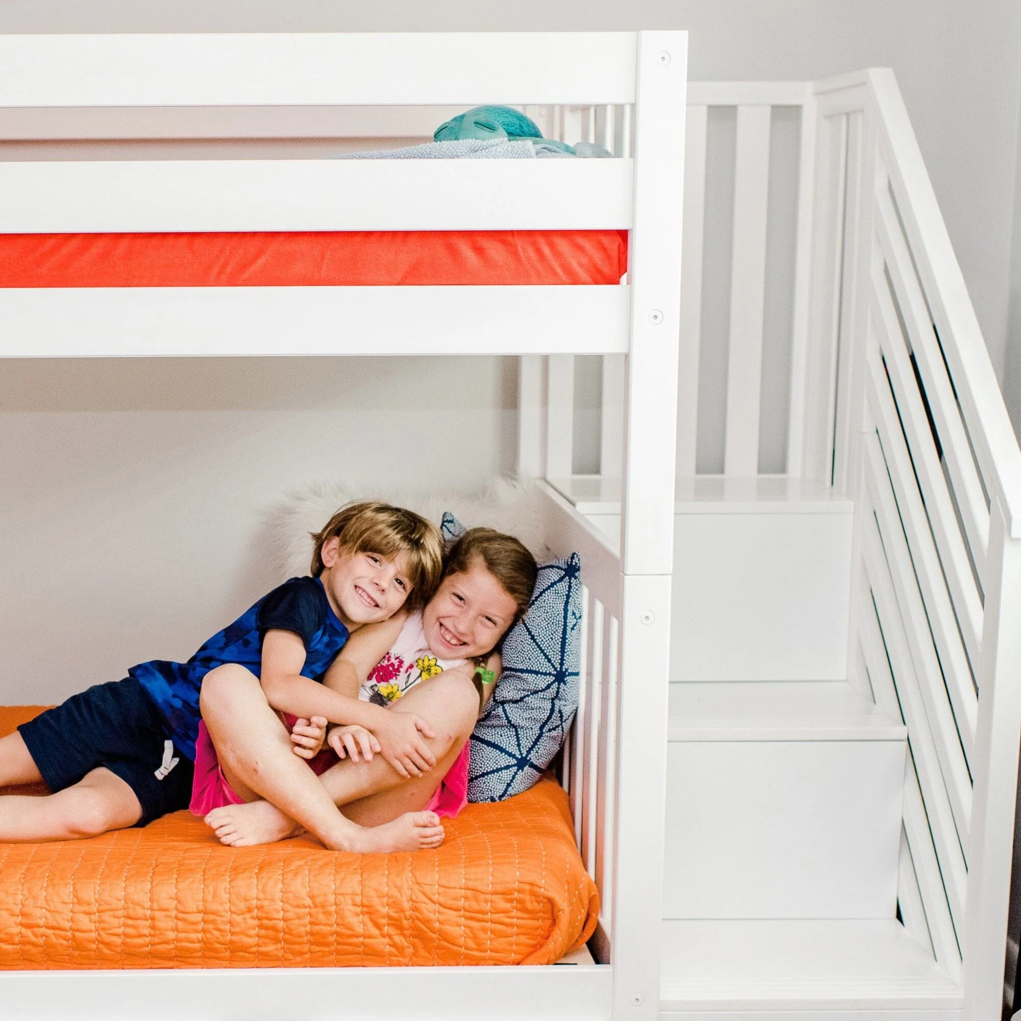 Twin Over Twin Bunk Bed With Stairs - Image 13