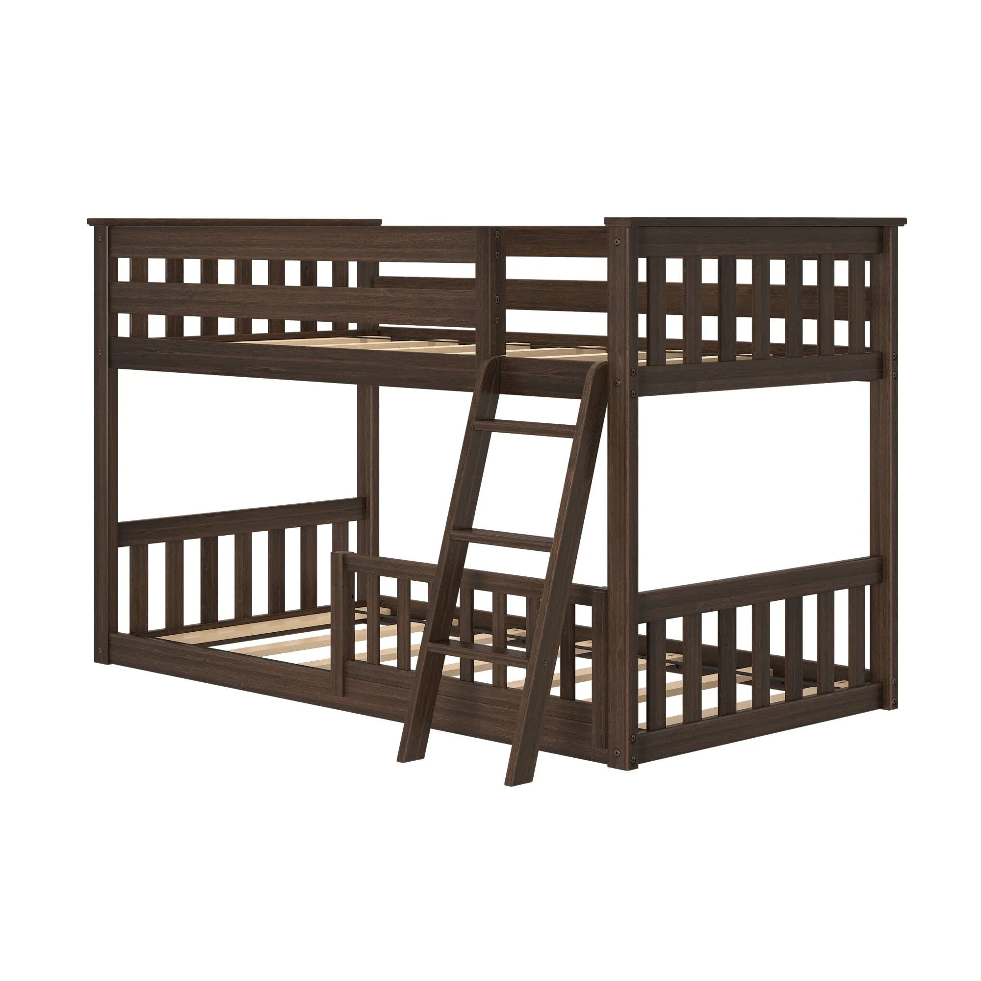 Twin Over Twin Low Bunk With Guardrails - Image 52