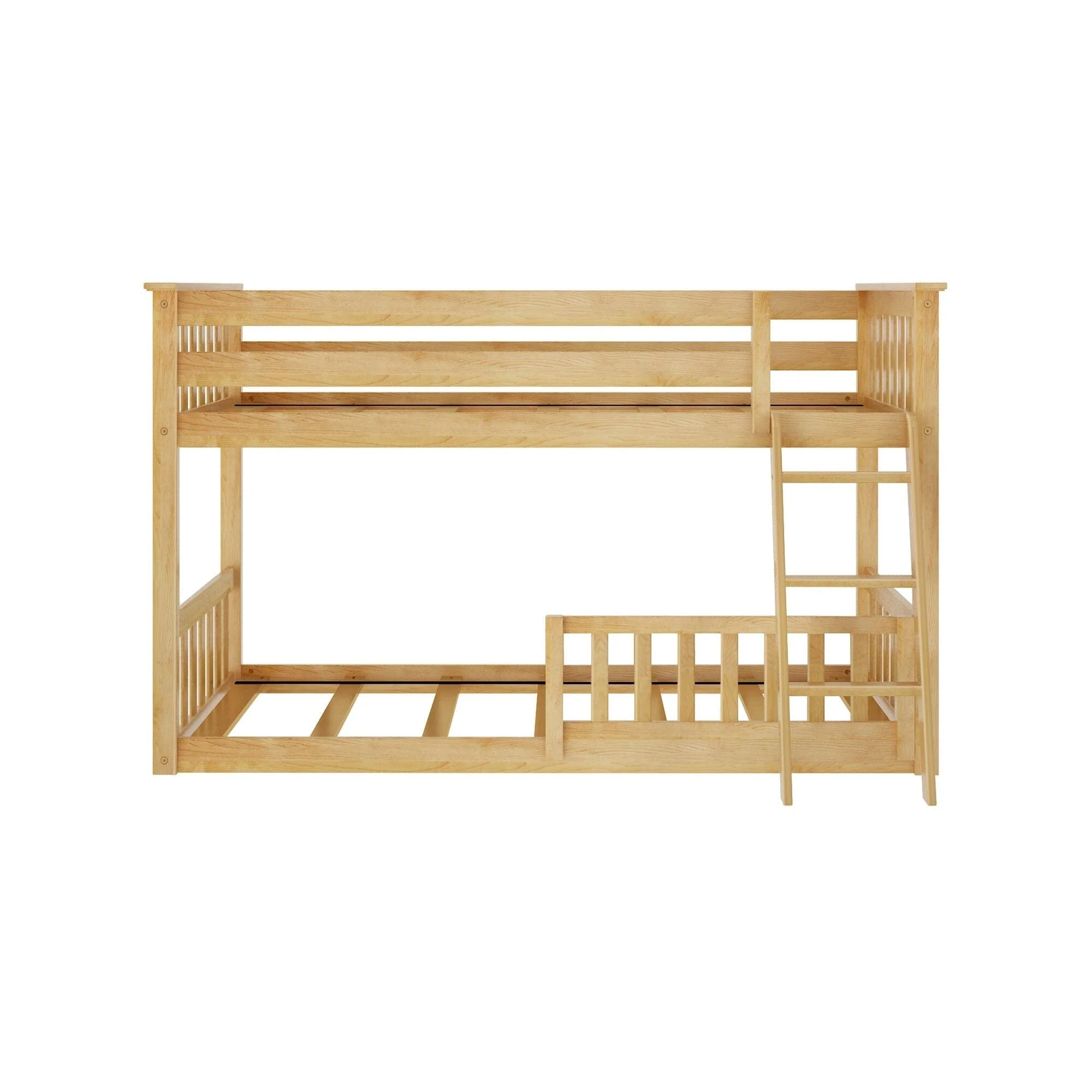 Twin Over Twin Low Bunk With Guardrails - Image 58