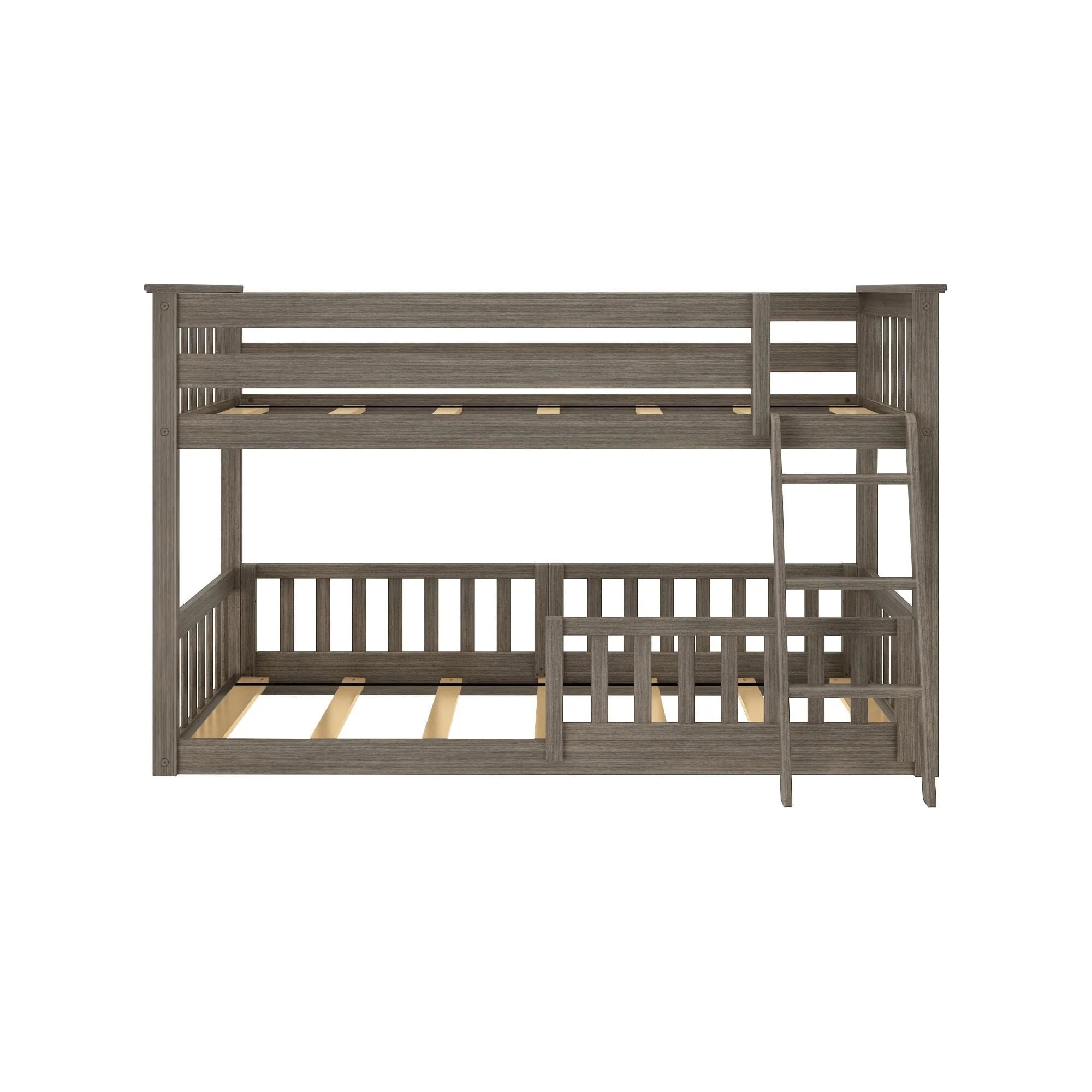 Twin Over Twin Low Bunk With Guardrails - Image 62