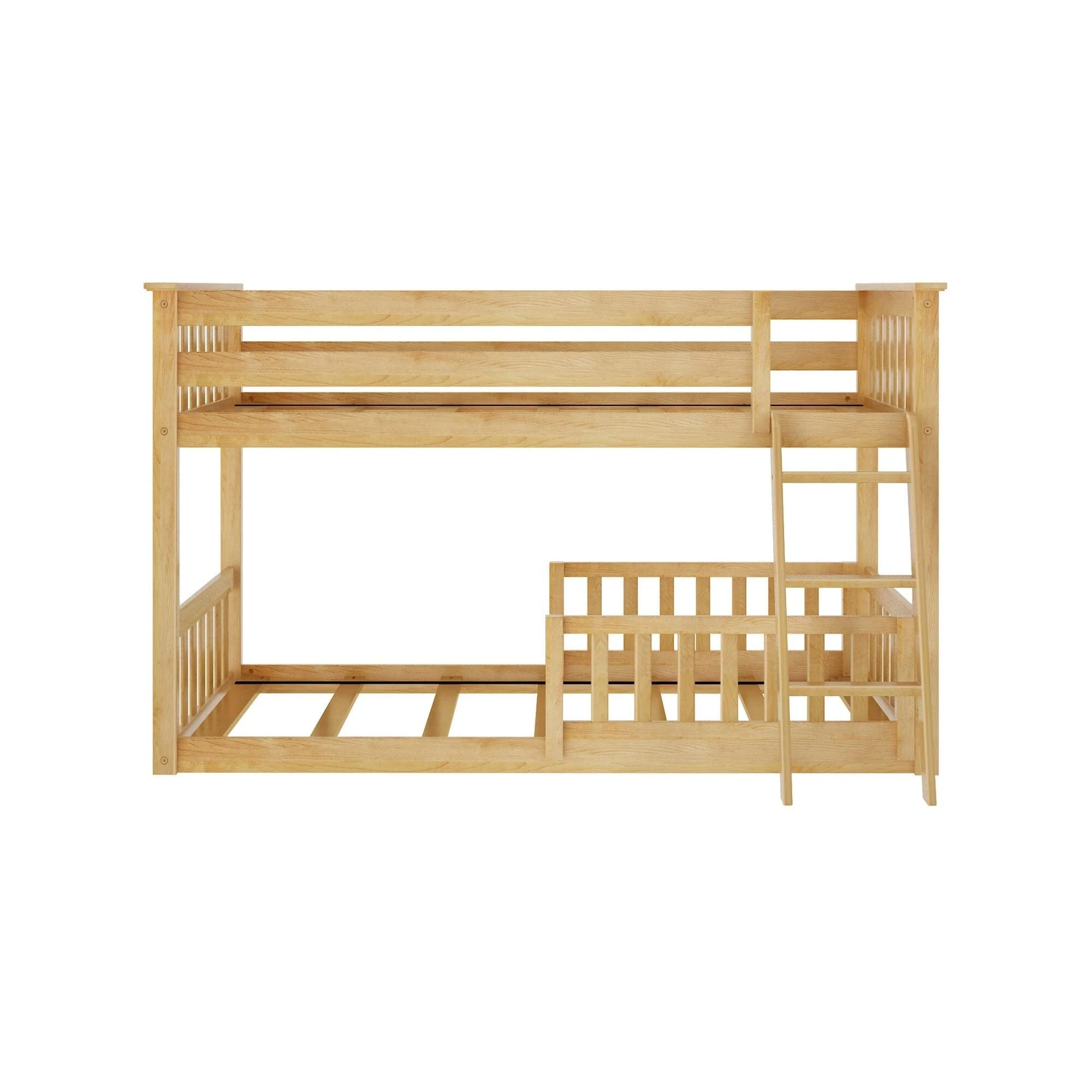 Twin Over Twin Low Bunk With Guardrails - Image 63