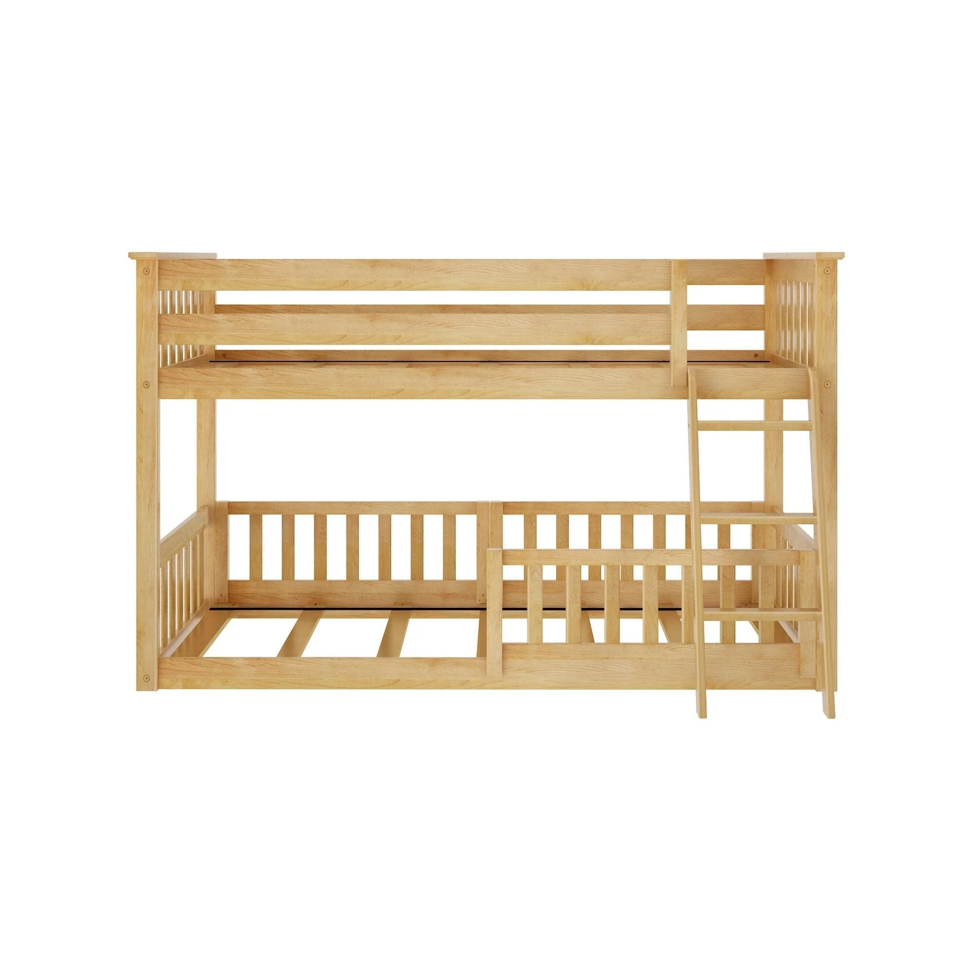 Twin Over Twin Low Bunk With Guardrails - Image 65