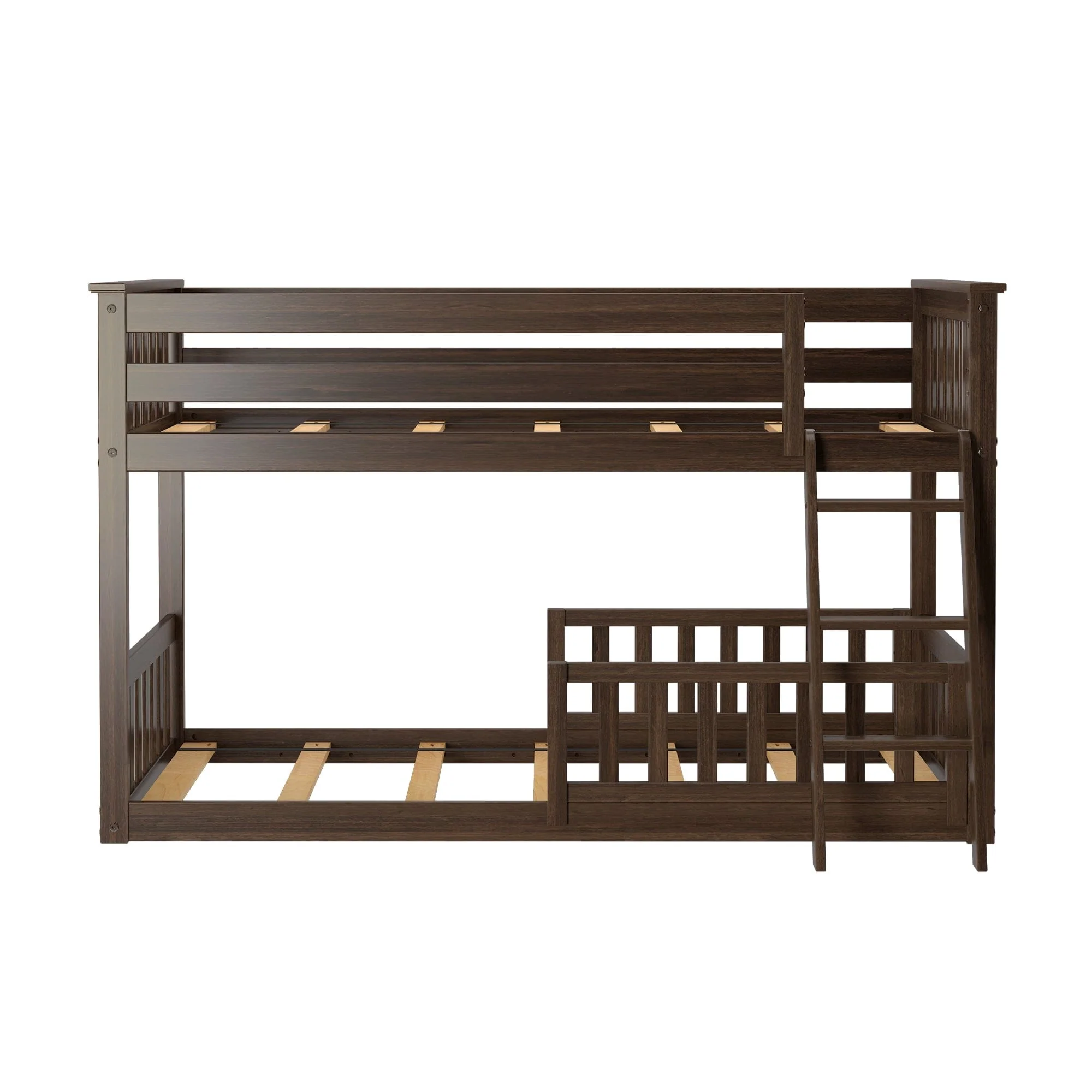Twin Over Twin Low Bunk With Guardrails - Image 71