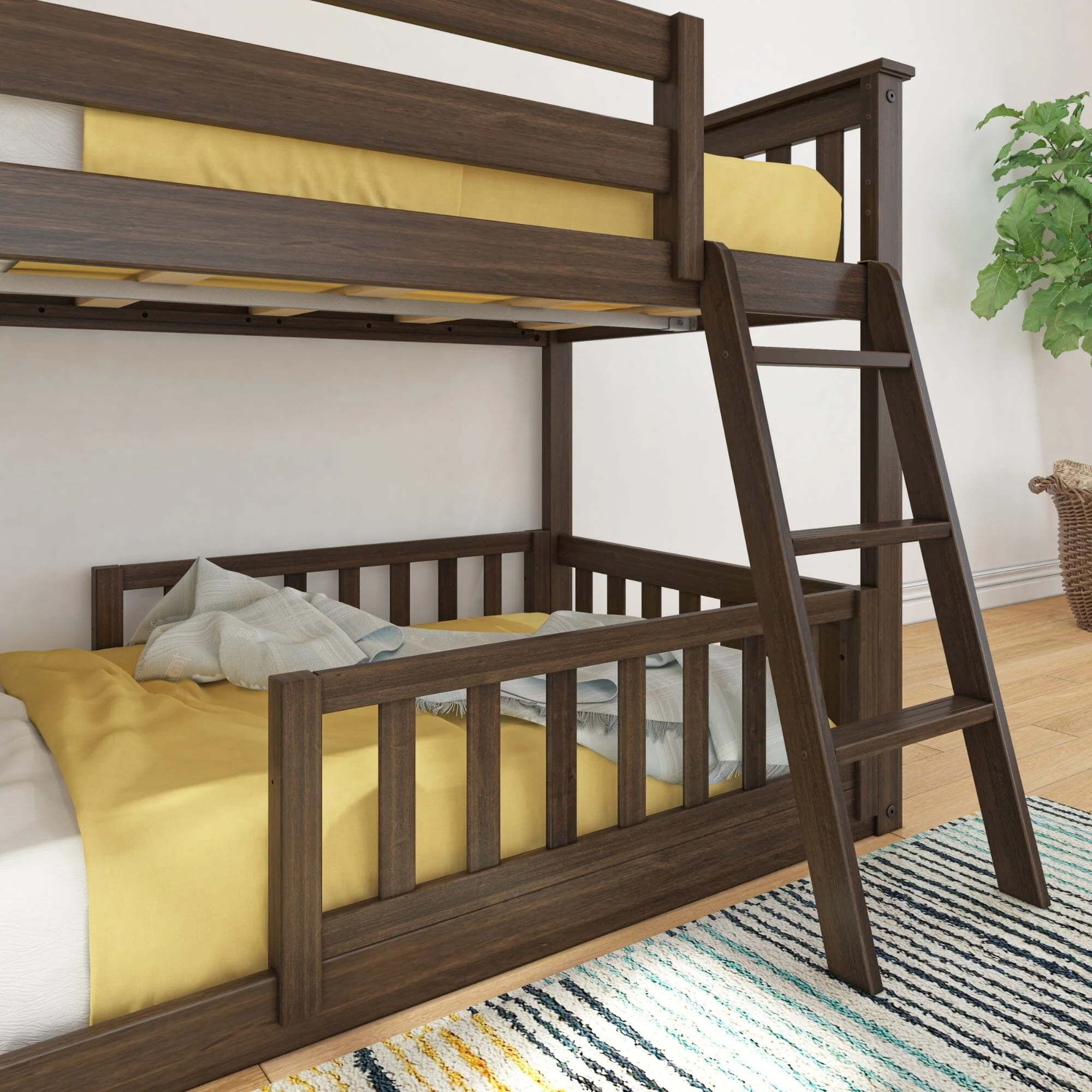 Twin Over Twin Low Bunk With Guardrails - Image 94