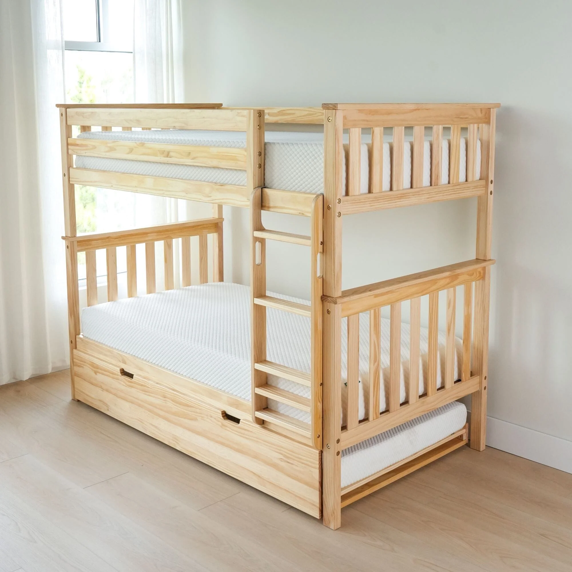 Twin Over Twin Bunk Bed With Trundle - Image 12
