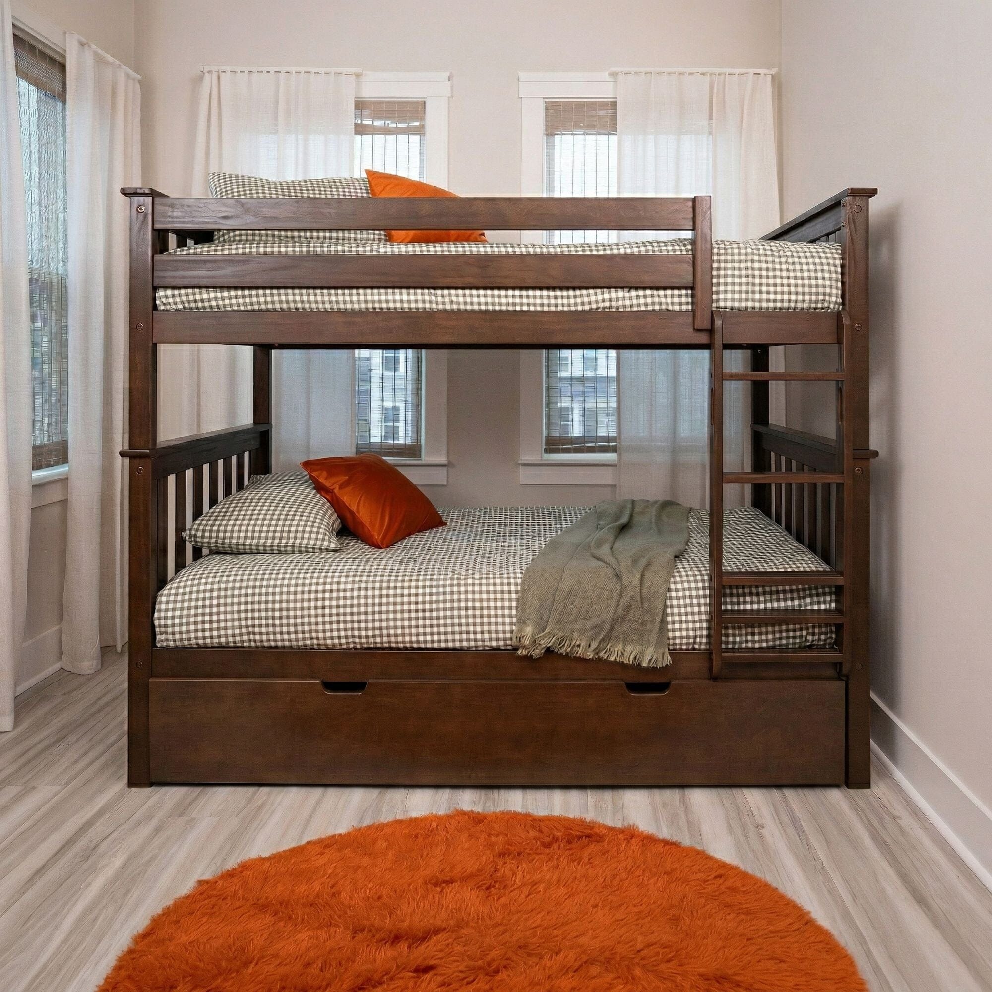 Twin Over Twin Bunk Bed With Trundle - Image 25