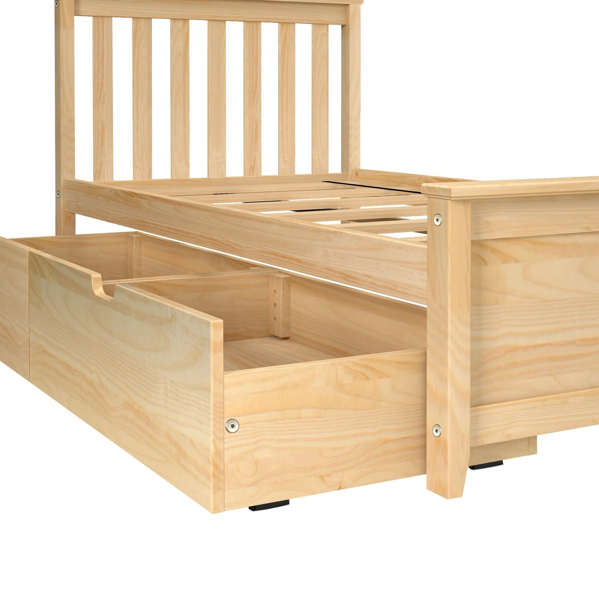 Twin Slatted Bed With Storage Drawers - Image 31