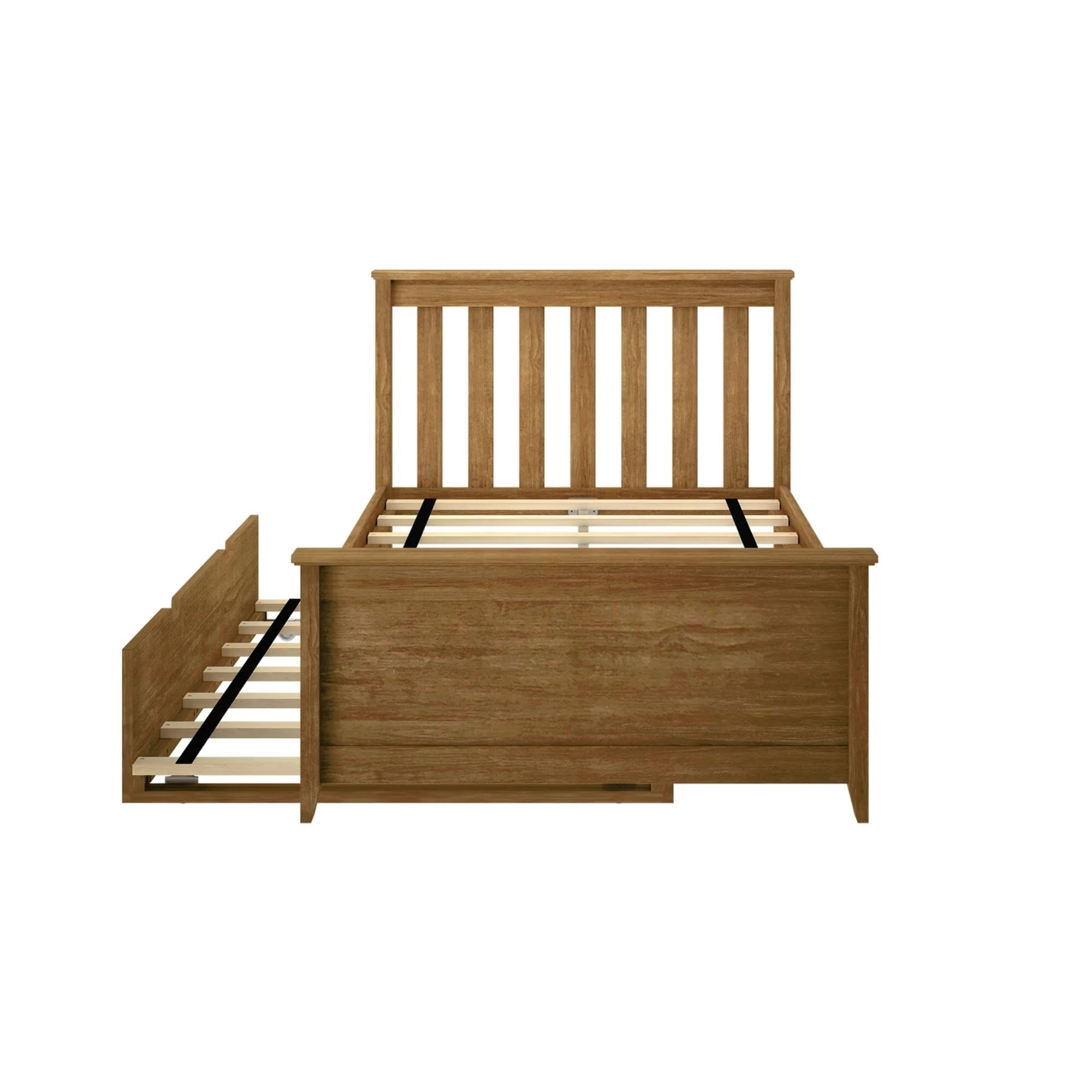 Twin Slatted Bed With Trundle - Image 17