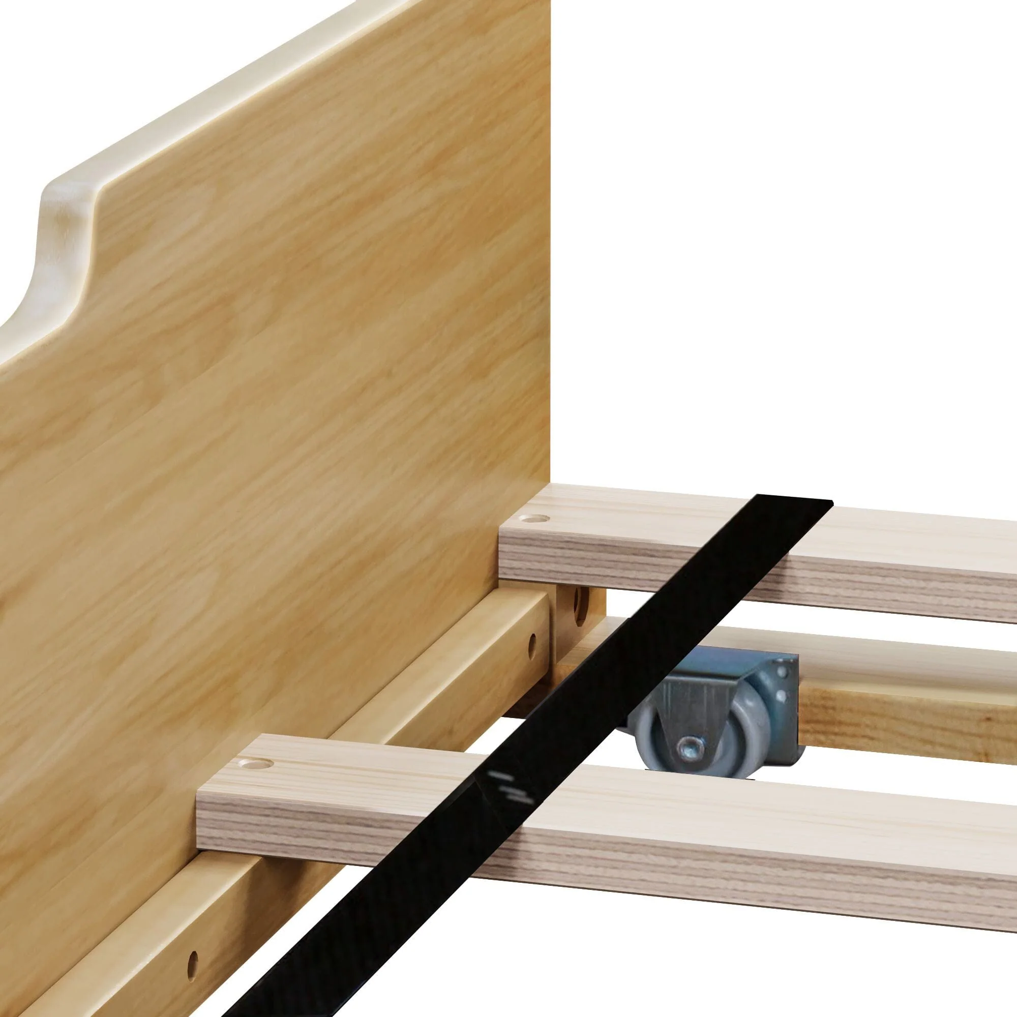 Twin Slatted Bed With Trundle - Image 26