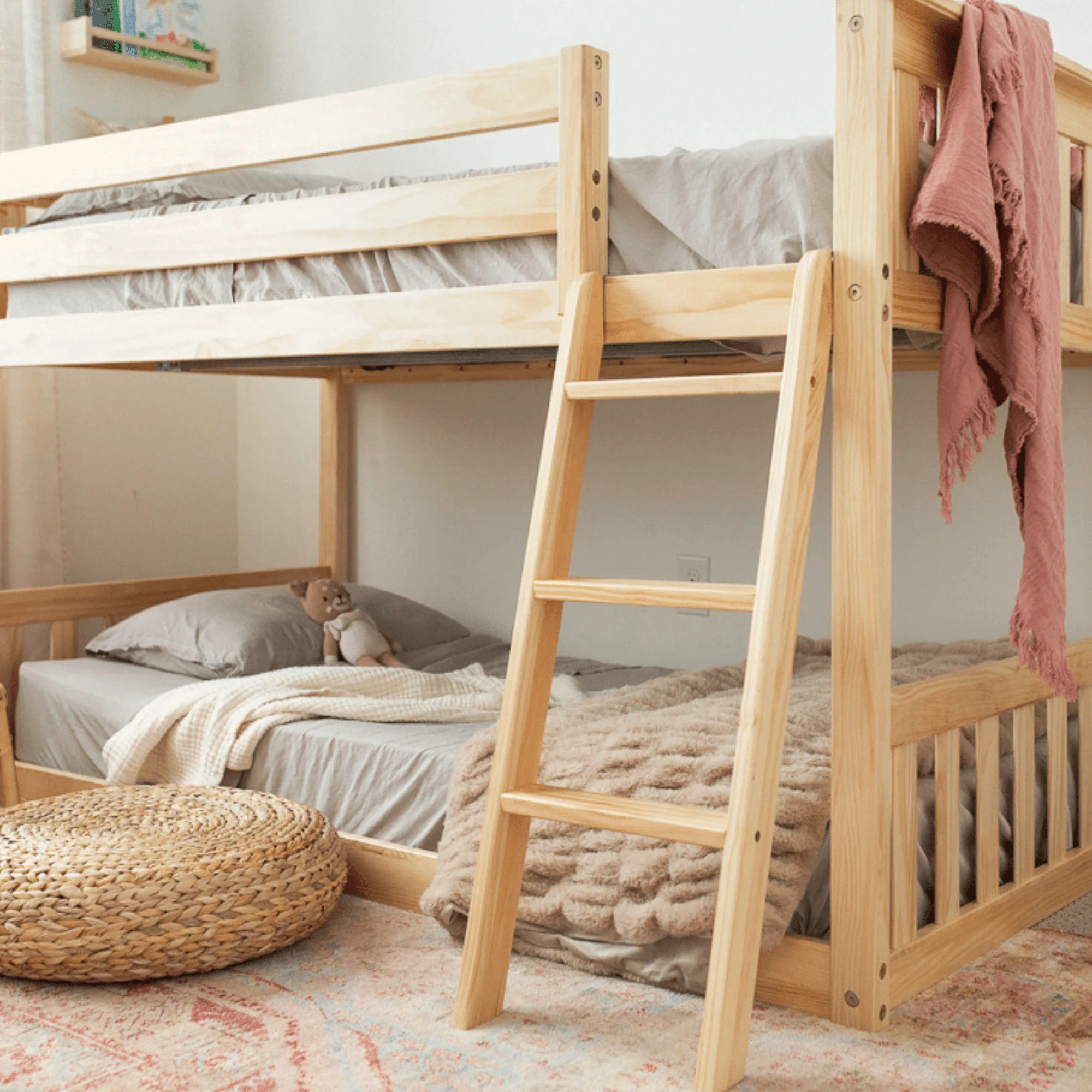 Twin Over Twin Low Bunk Bed - Image 19
