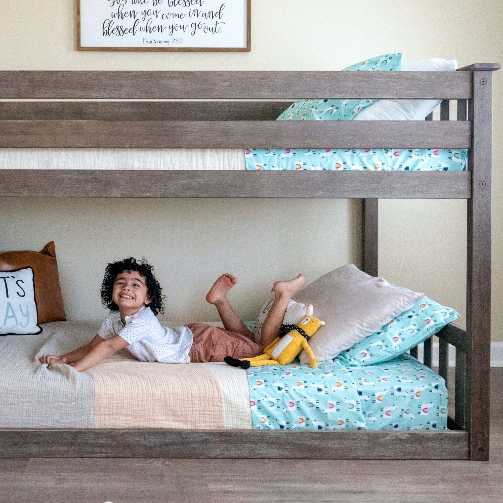 Twin Over Twin Low Bunk Bed - Image 22