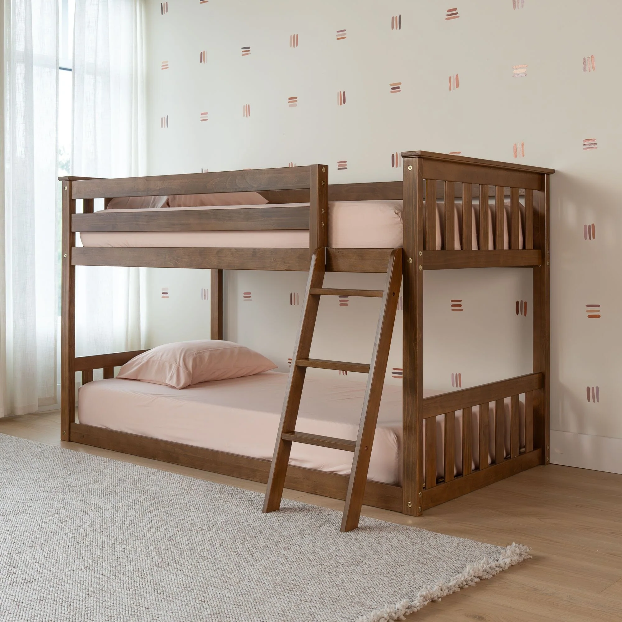 Twin Over Twin Low Bunk Bed - Image 5