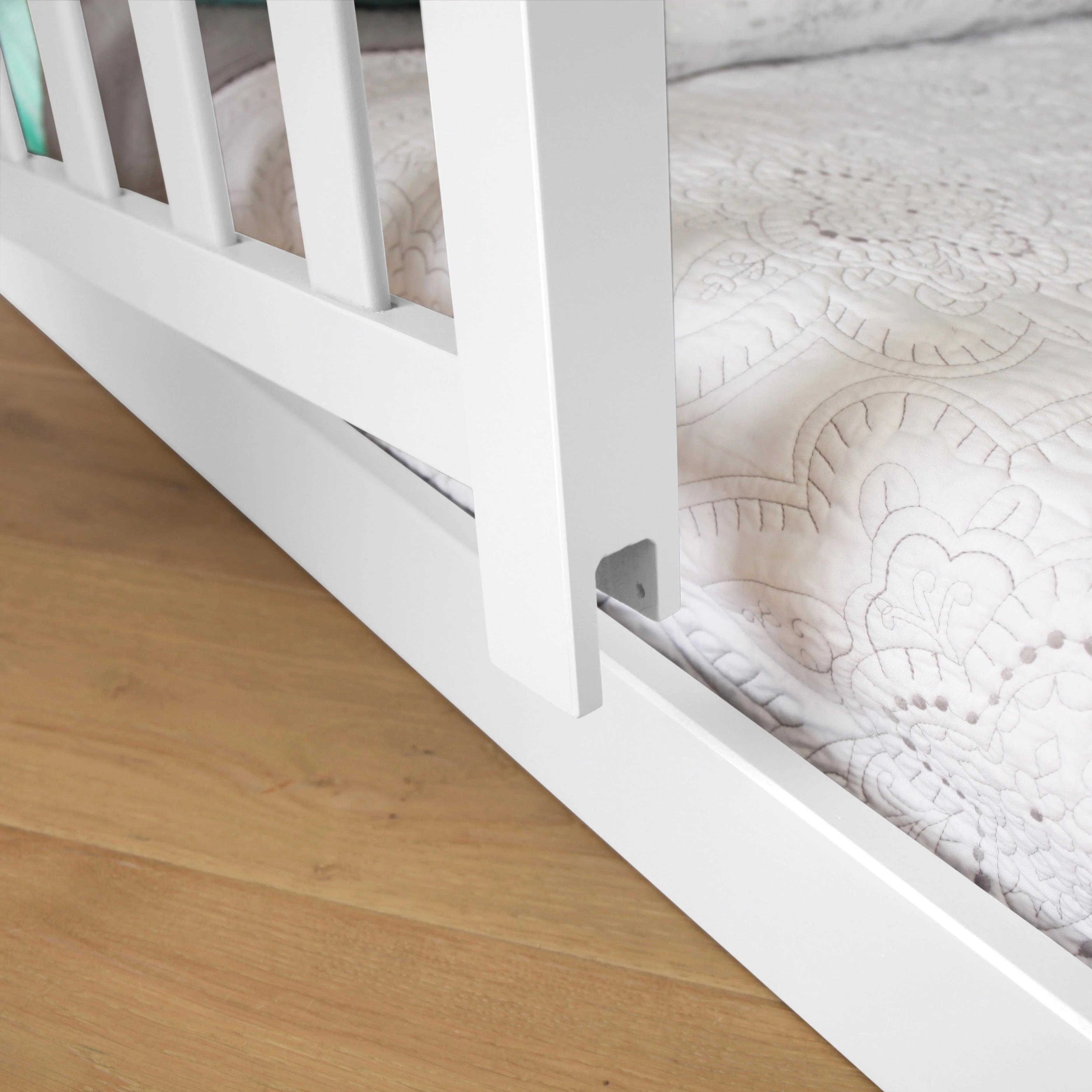 Twin Over Twin Low Bunk Bed With Stairs & Guardrails - Image 63