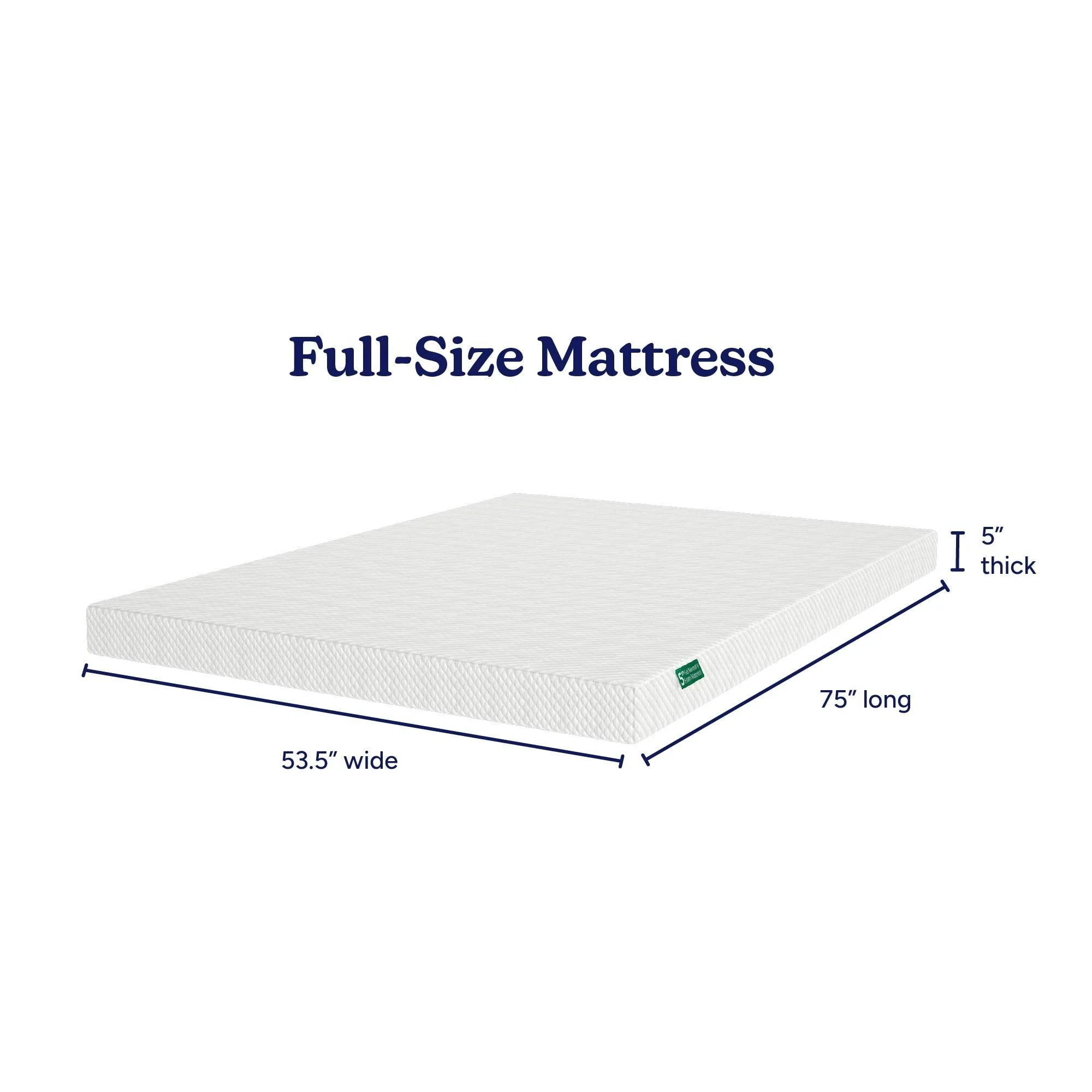 2 x 5" Memory Foam Mattress and Cover, Twin/Full - Image 6