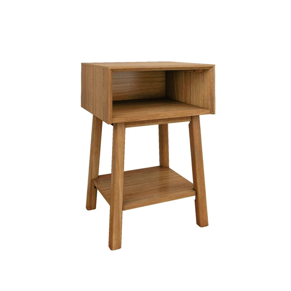 Mid-Century Modern Cubby Nightstand - Image 12