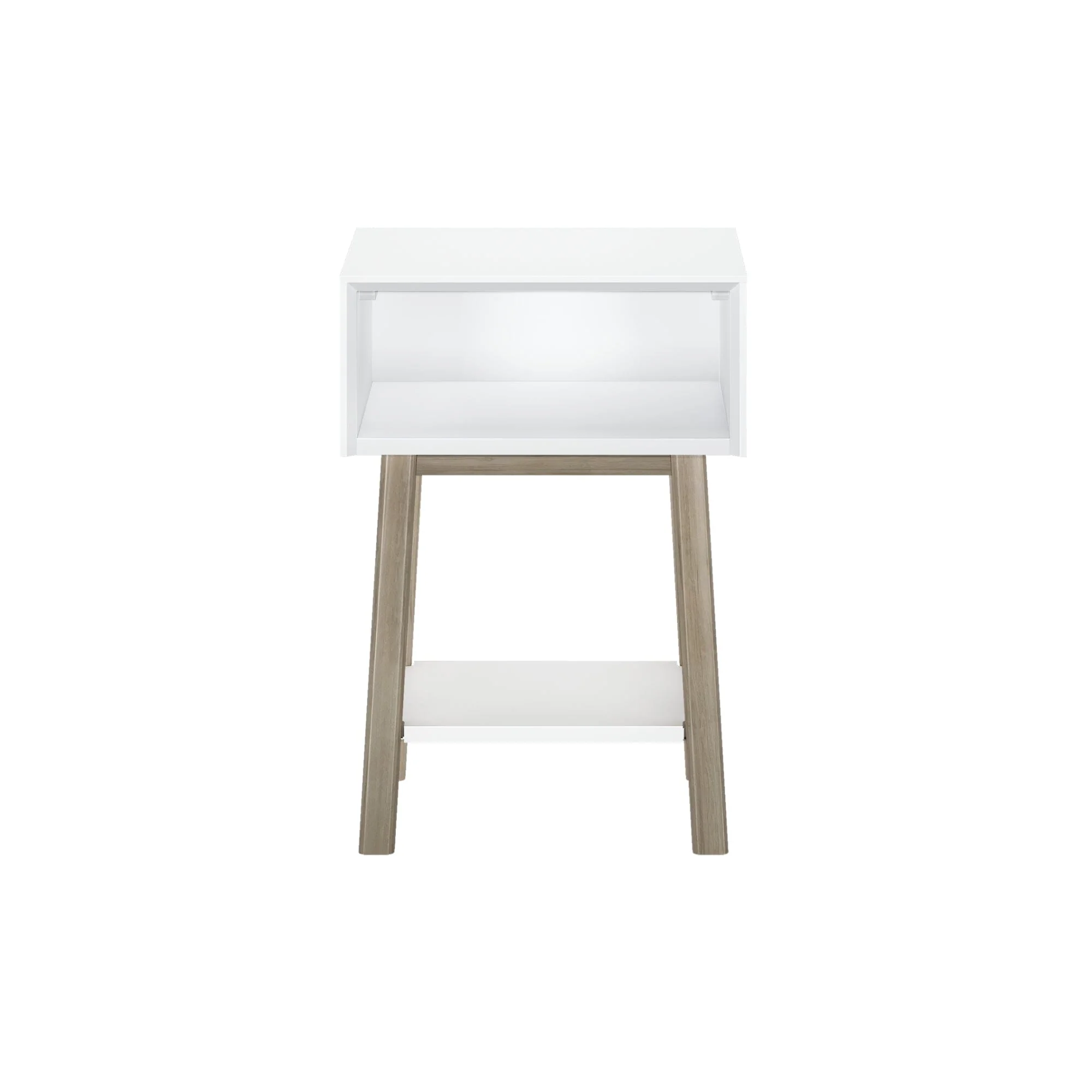 Mid-Century Modern Cubby Nightstand - Image 15