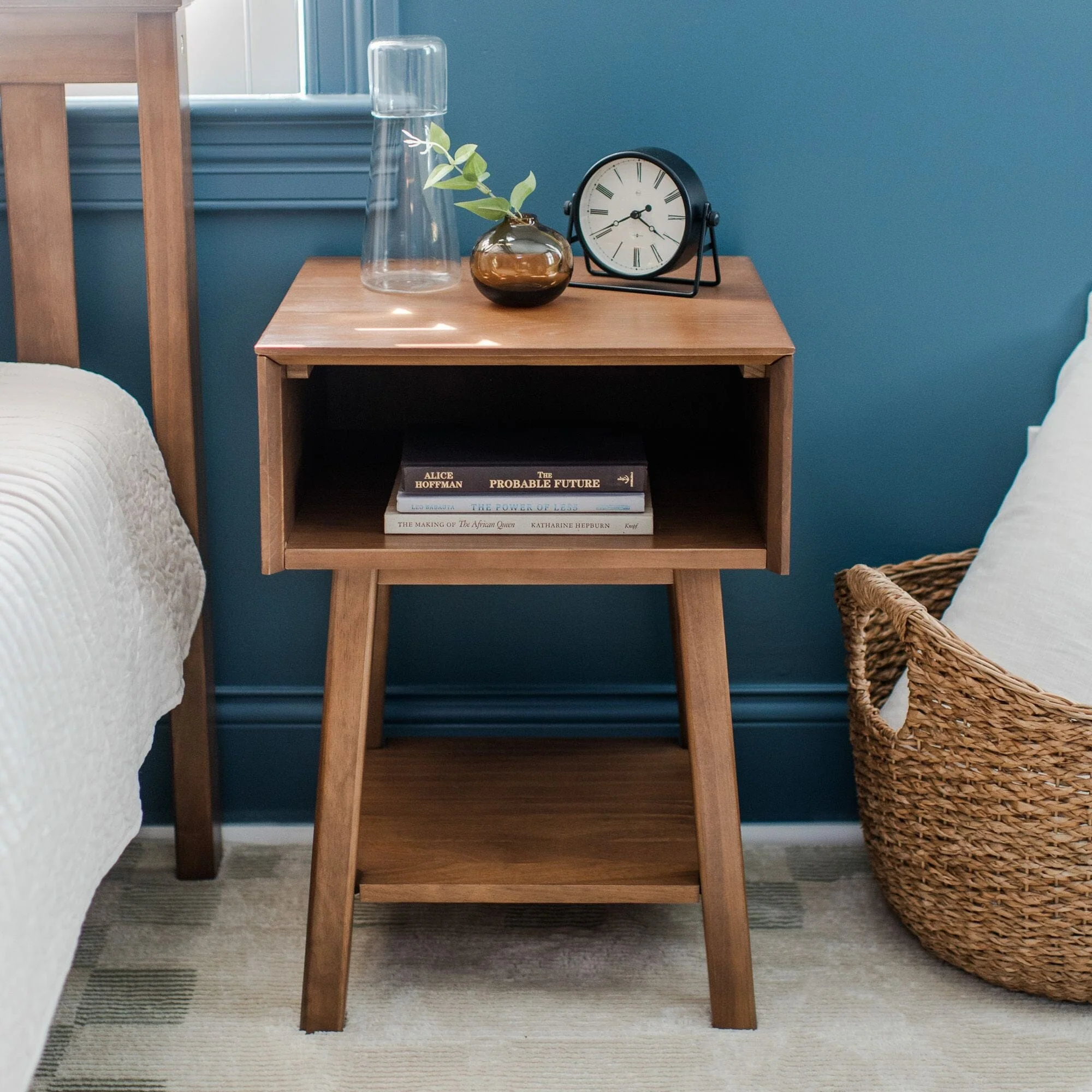 Mid-Century Modern Cubby Nightstand - Image 8