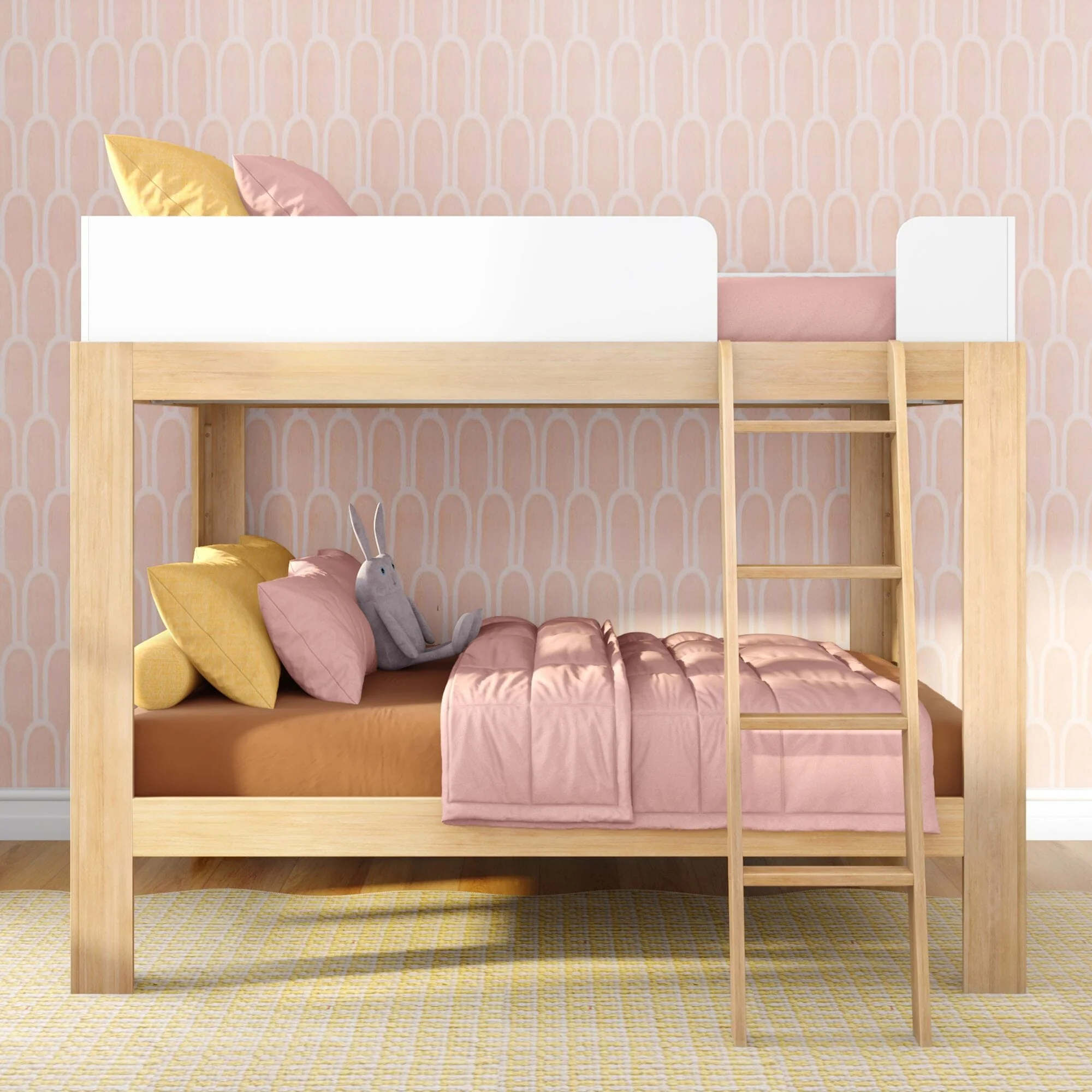 Mid-Century Modern Full Over Full Bunk Bed - Image 8