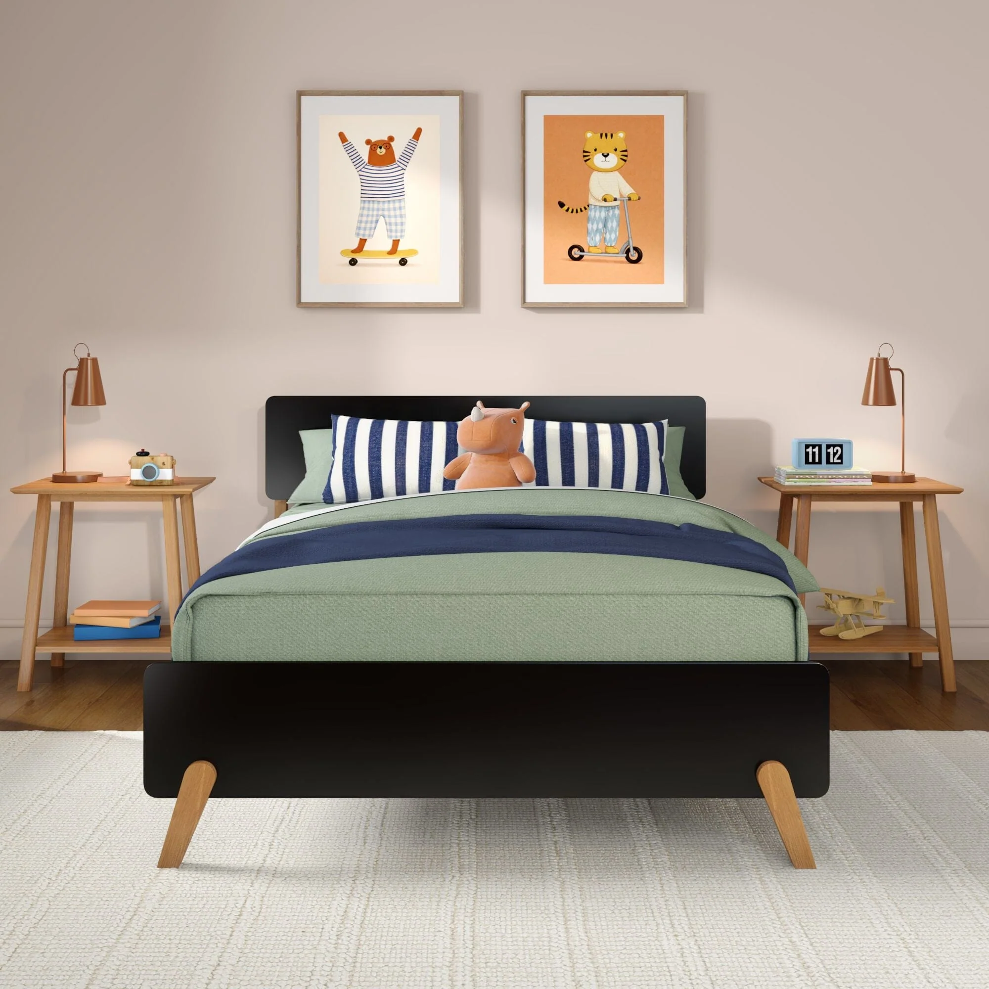 Mid-Century Modern Full Bed - Image 7