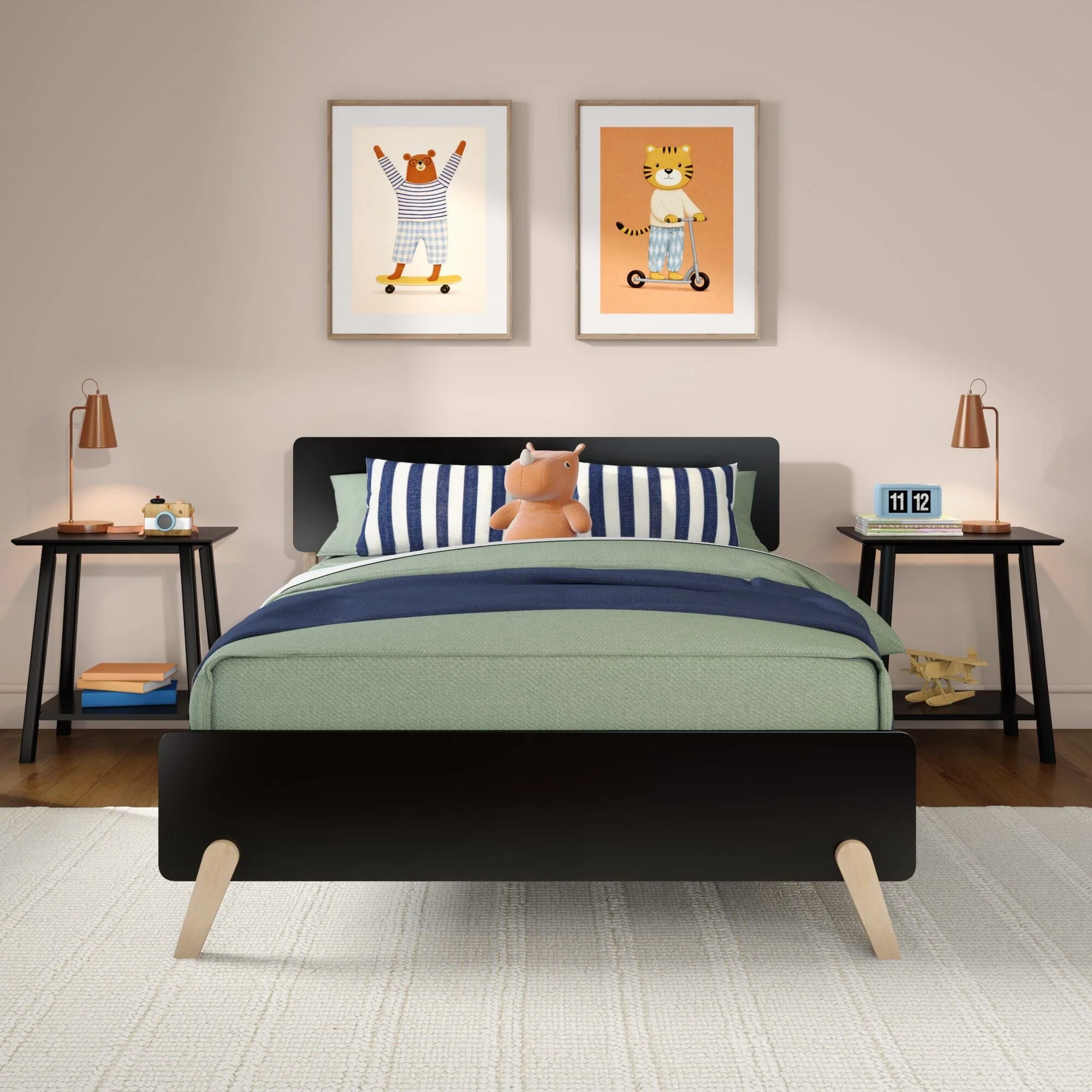 Mid-Century Modern Full Bed - Image 9