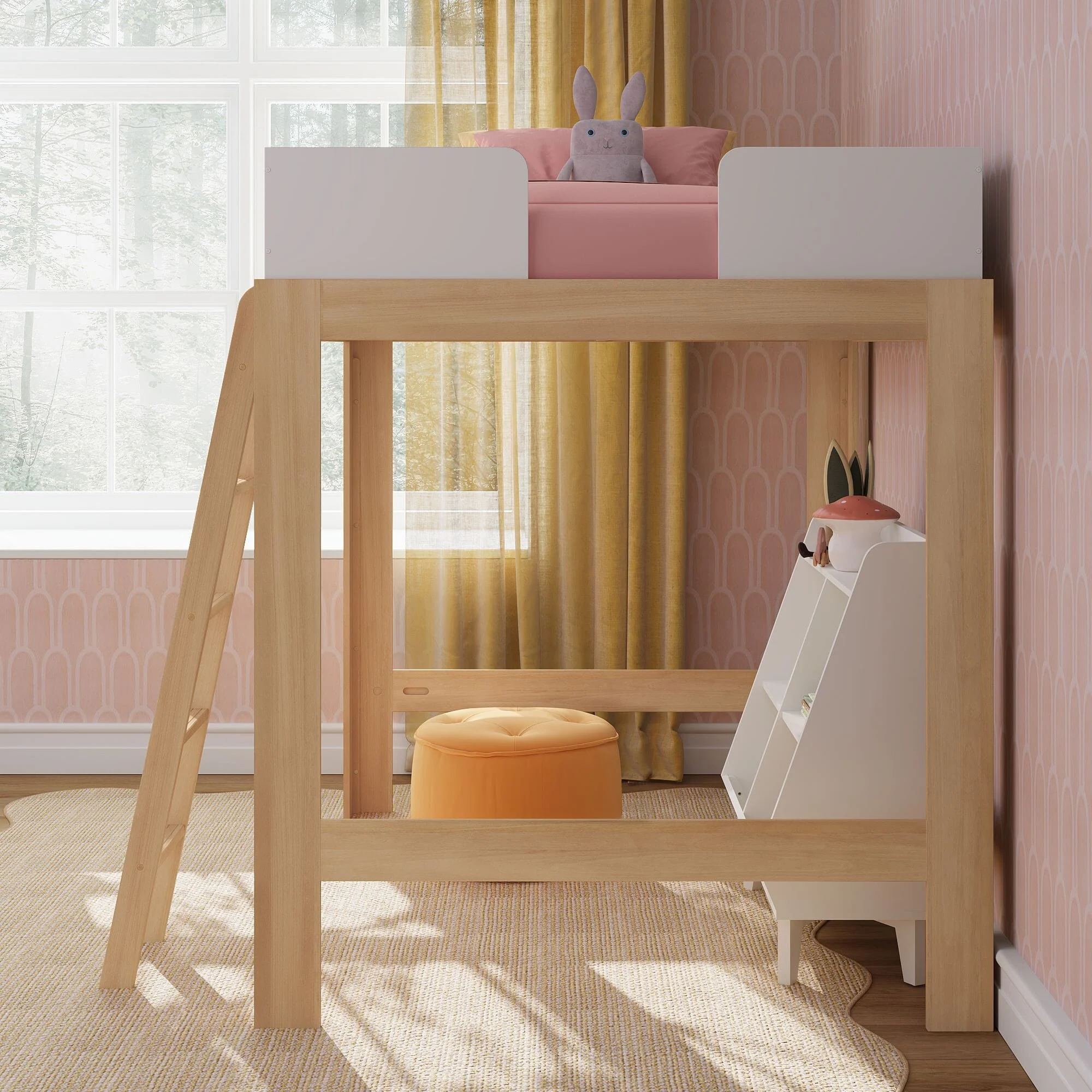 Mid-Century Modern Full Loft Bed - Image 20