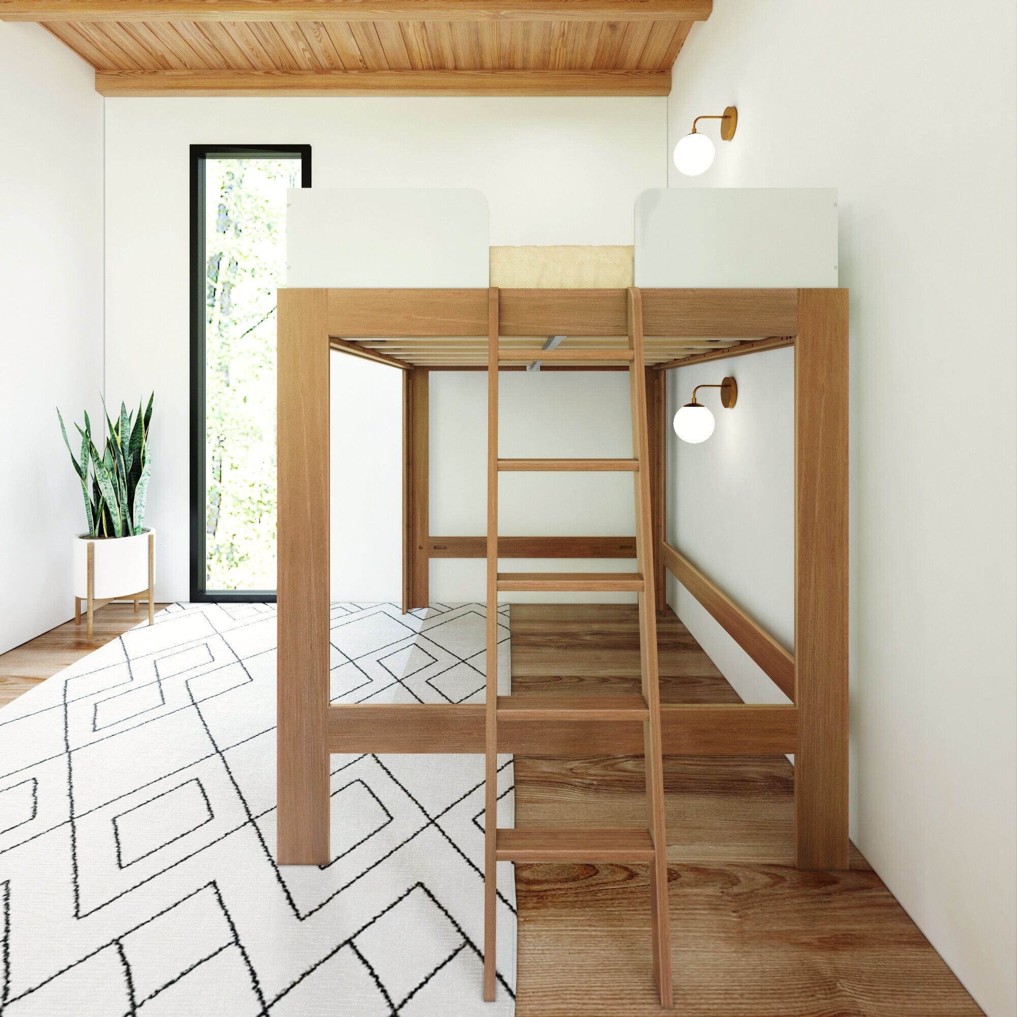 Mid-Century Modern Full Loft Bed - Image 21