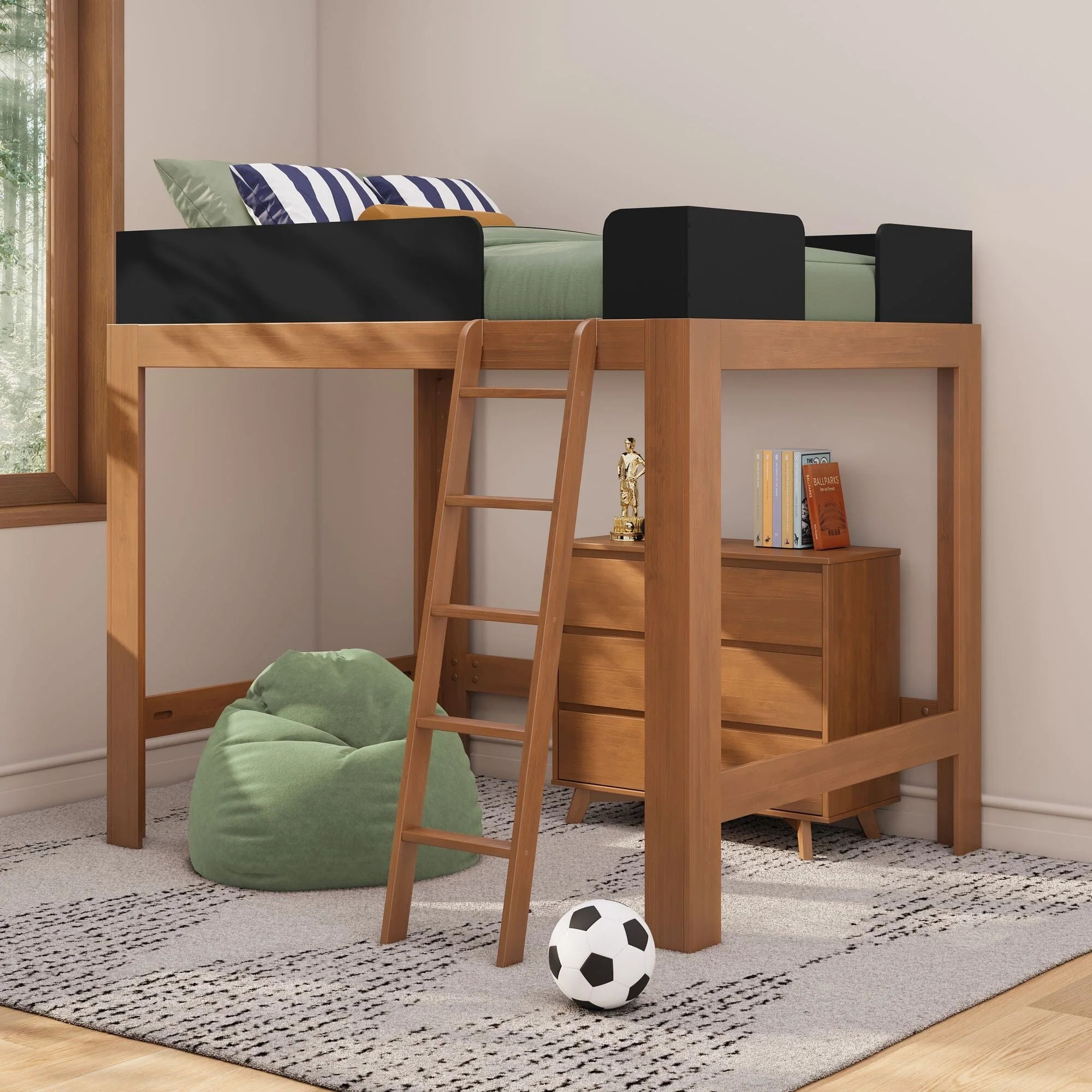 Mid-Century Modern Full Loft Bed - Image 3