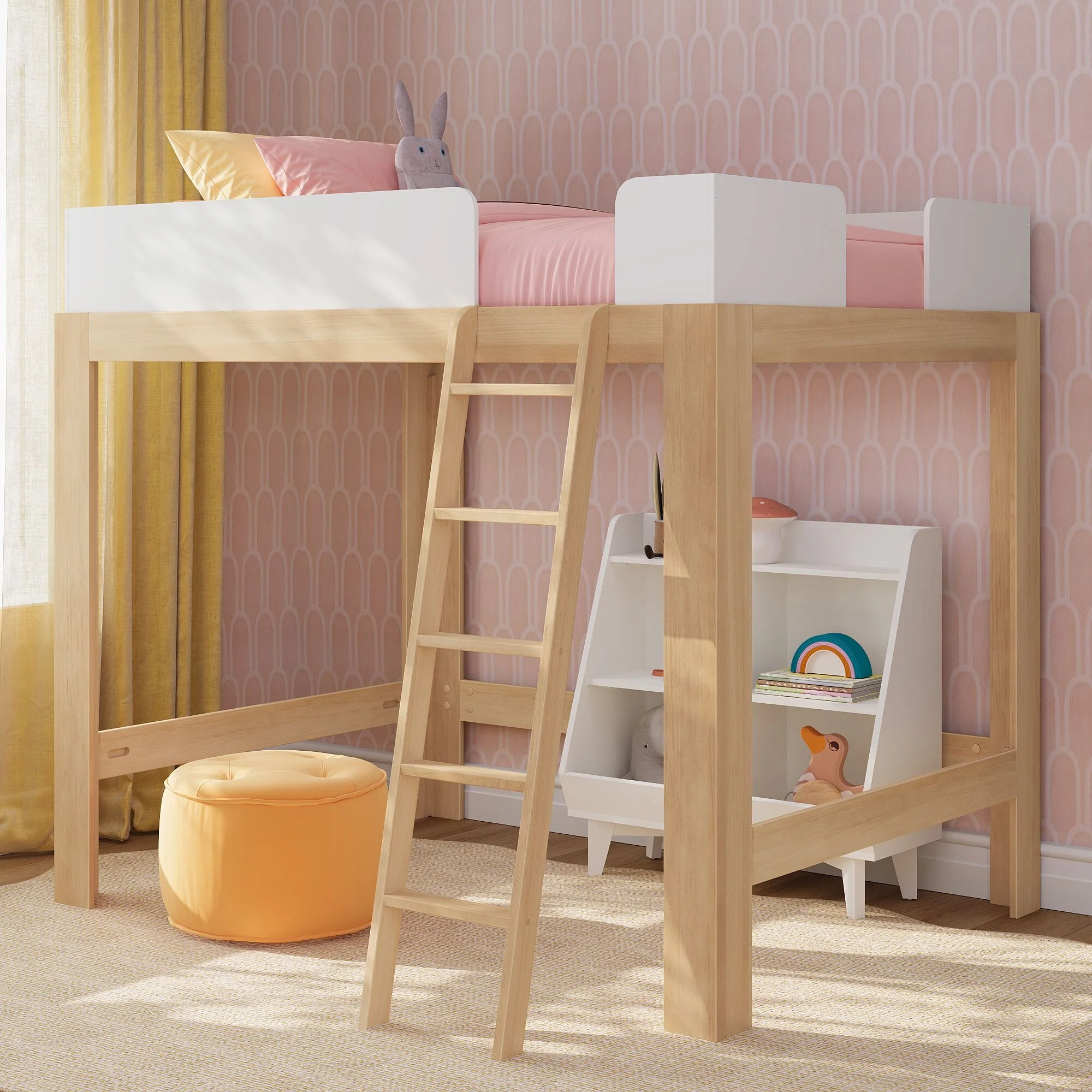 Mid-Century Modern Full Loft Bed - Image 4