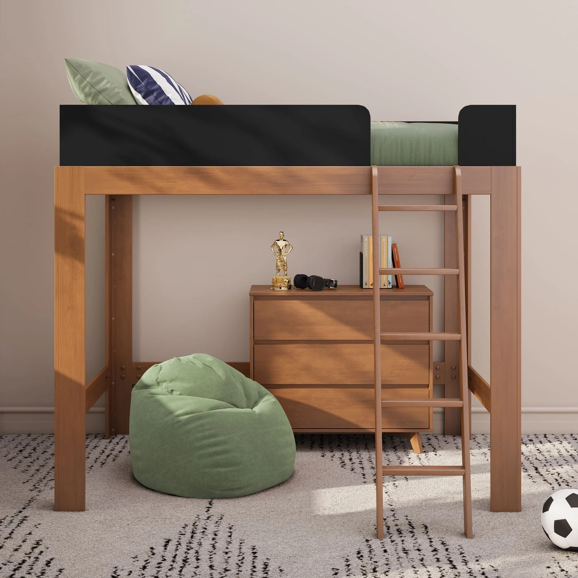 Mid-Century Modern Full Loft Bed - Image 6