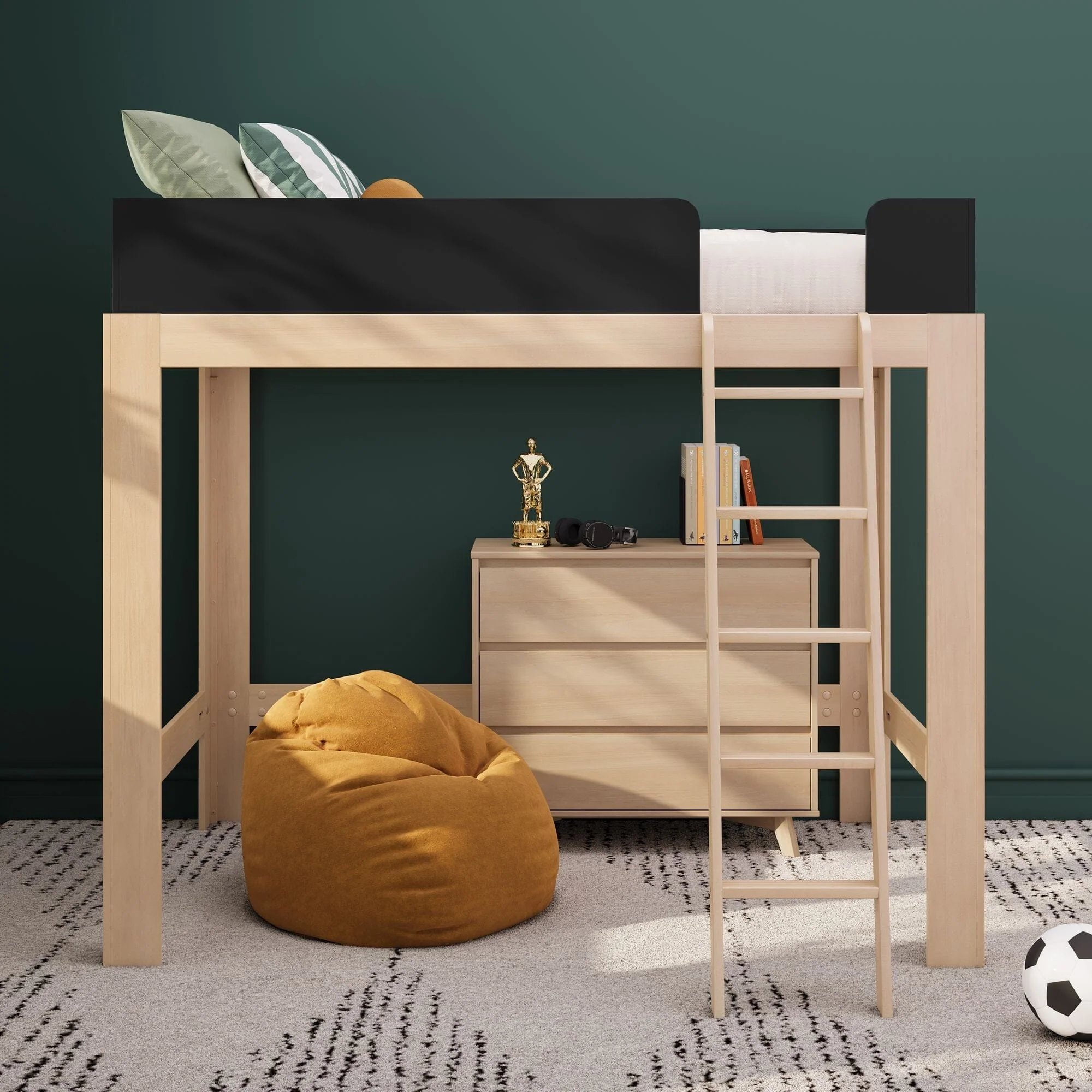 Mid-Century Modern Full Loft Bed - Image 7
