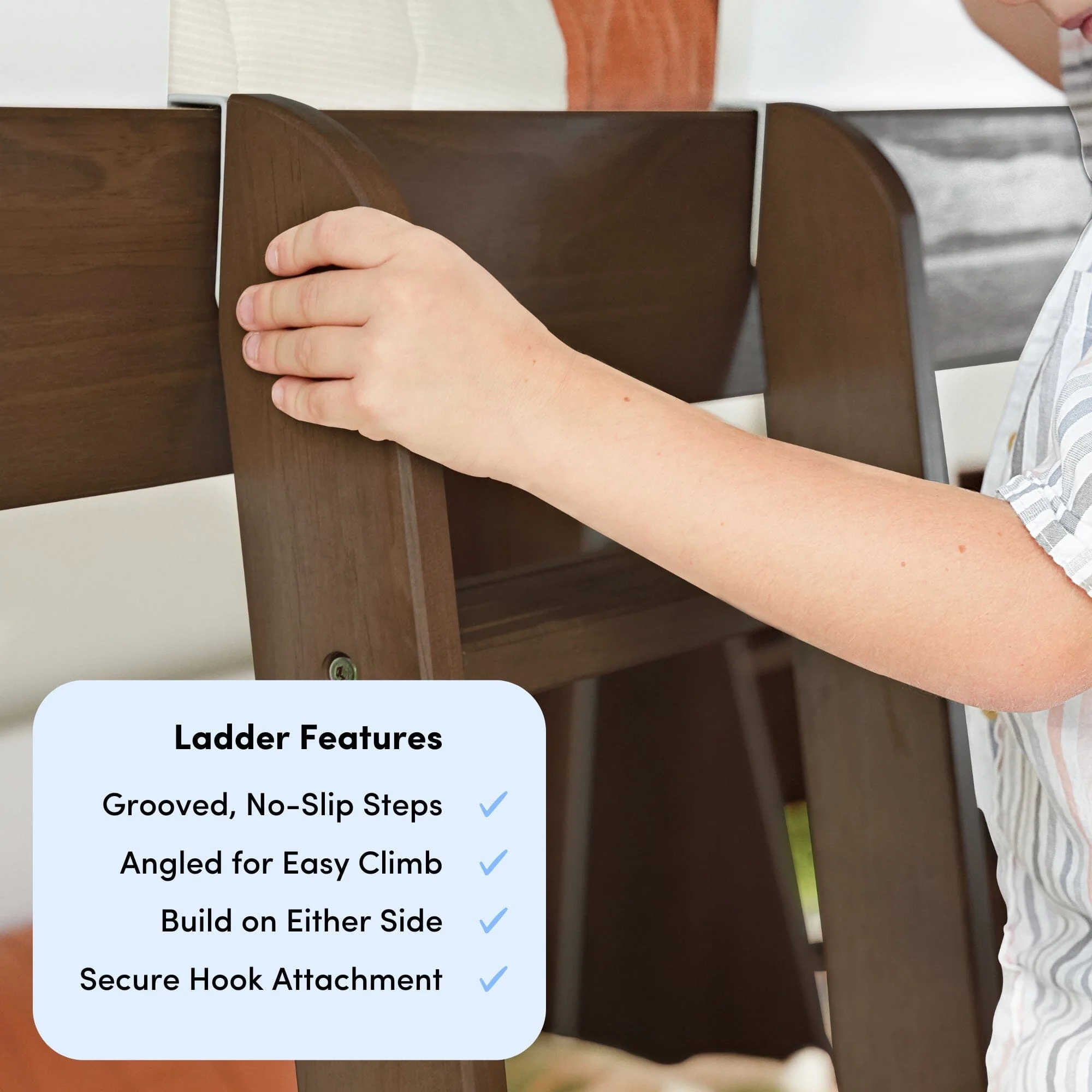Mid-Century Modern Twin Over Twin L-Shaped Bunk Bed - Image 13
