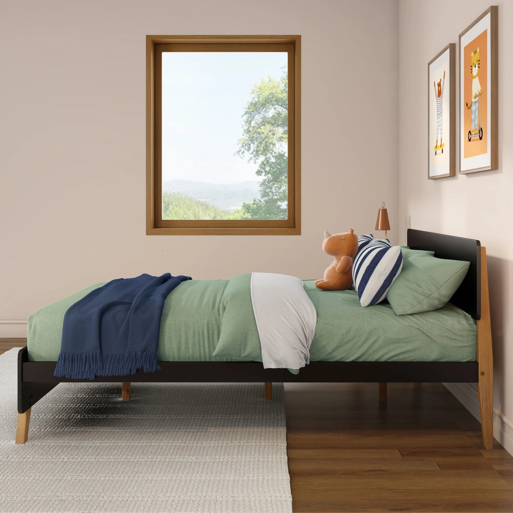 Mid-Century Modern Queen Bed - Image 29