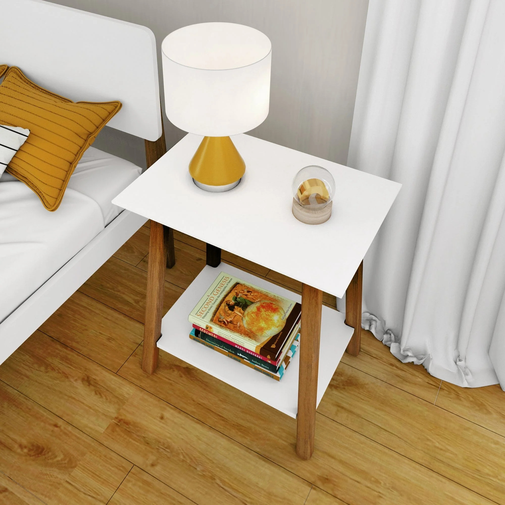 Mid-Century Modern Table Nightstand - Image 13
