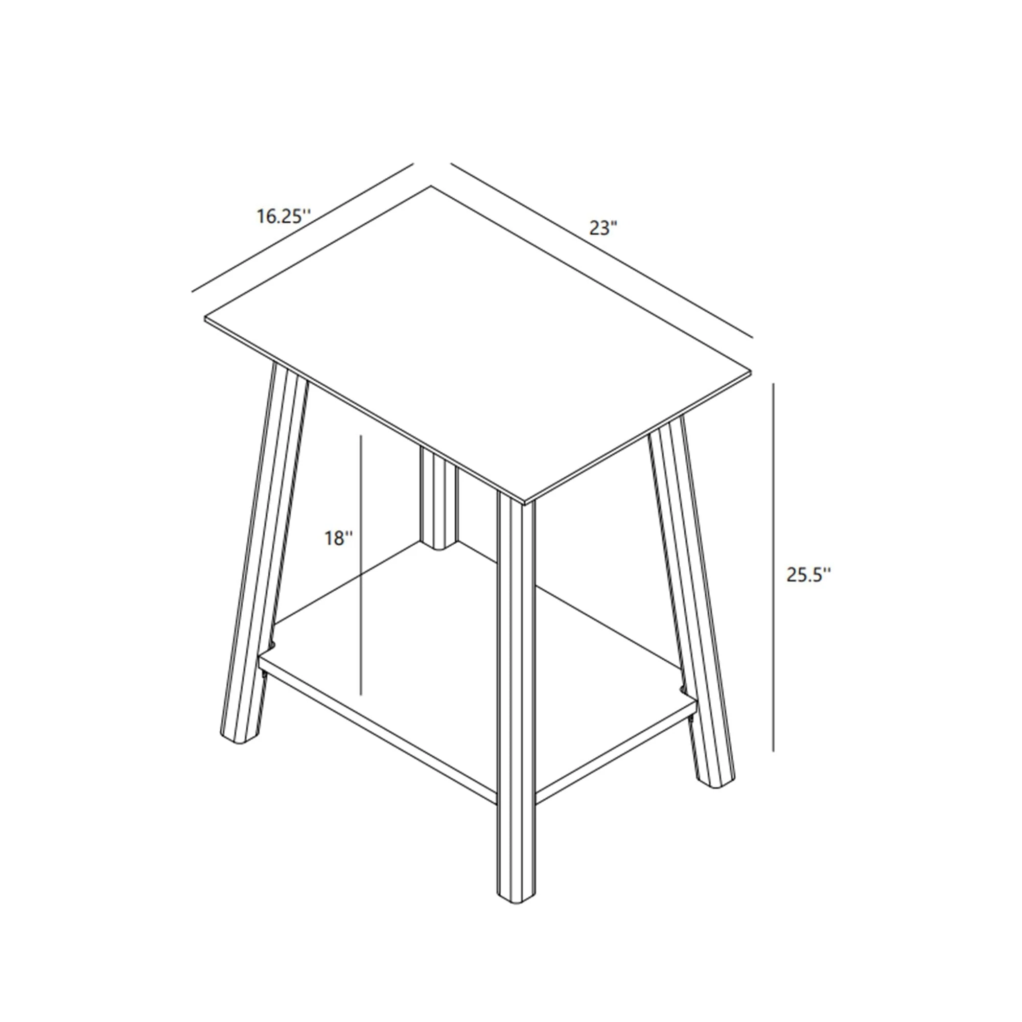 Mid-Century Modern Table Nightstand - Image 18