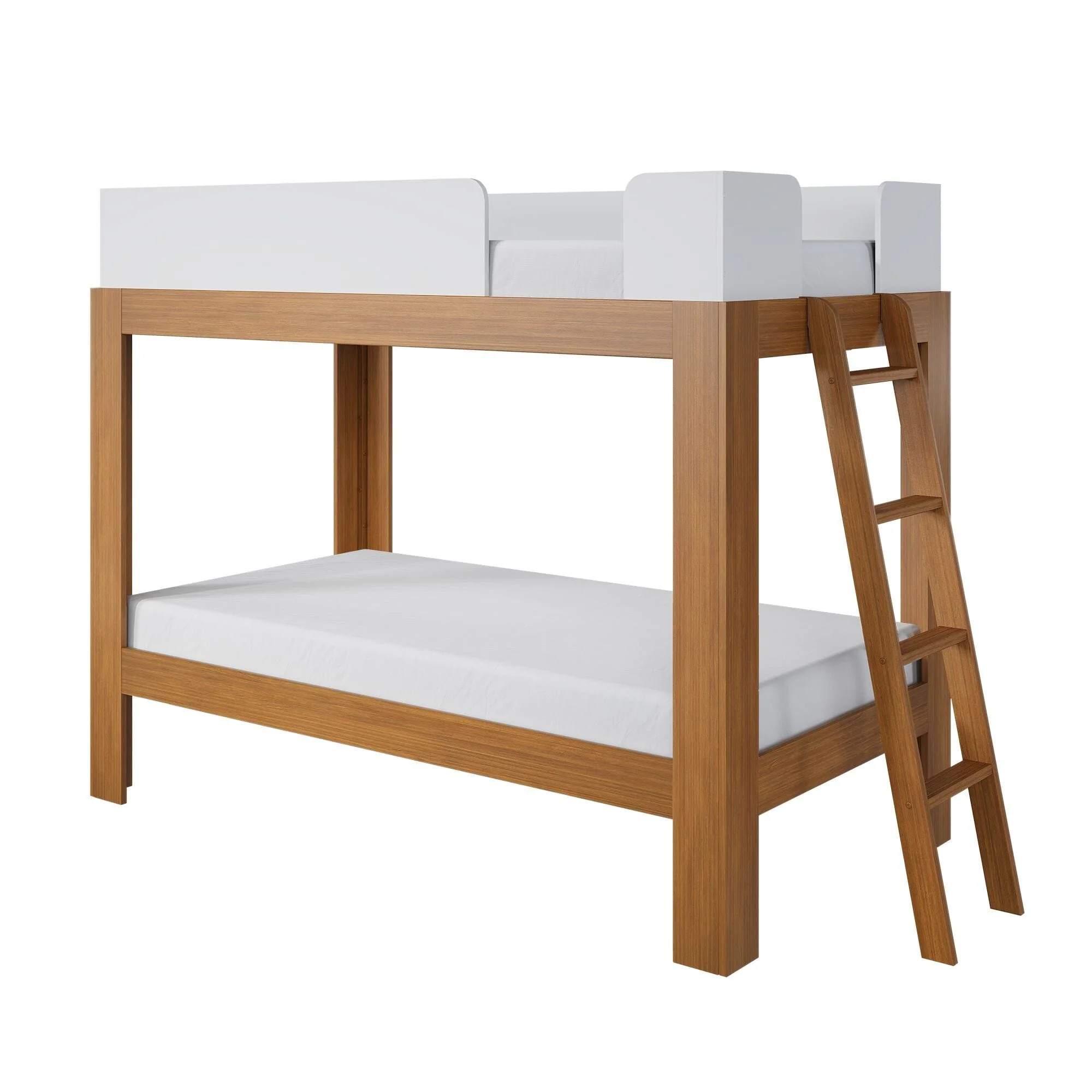 Mid-Century Modern Twin Over Twin Bunk Bed - Image 11