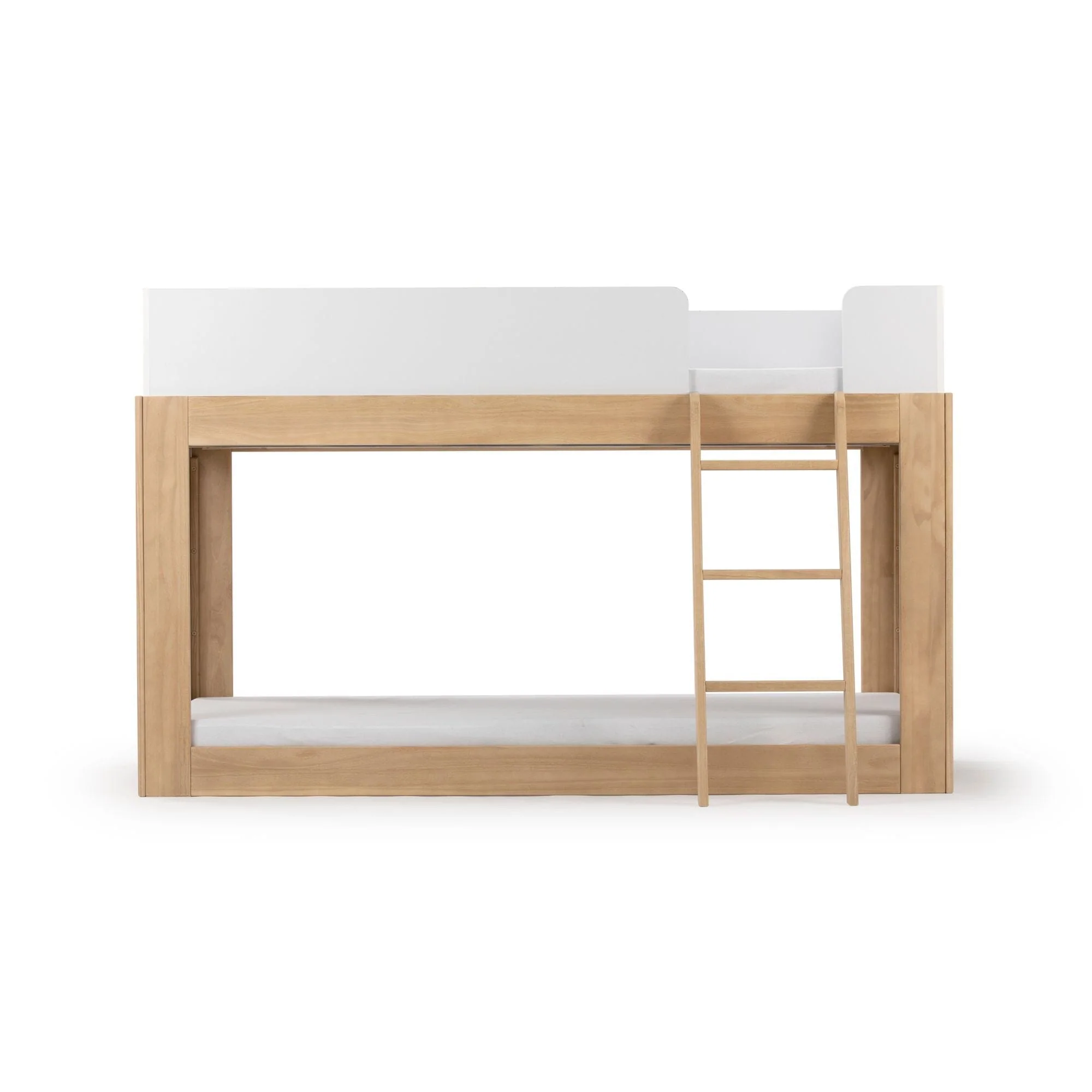 Mid-Century Modern Twin Over Twin Low Bunk Bed - Image 18
