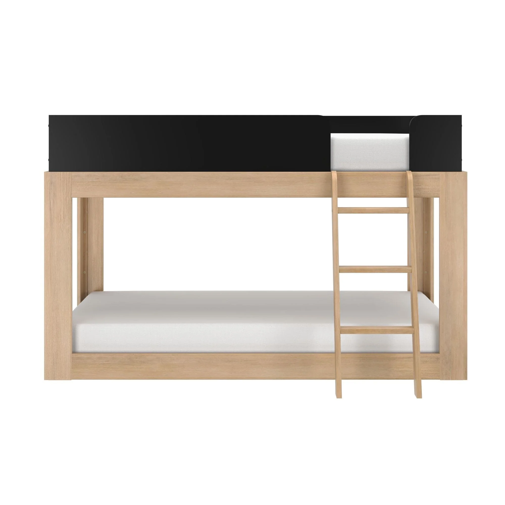 Mid-Century Modern Twin Over Twin Low Bunk Bed - Image 20