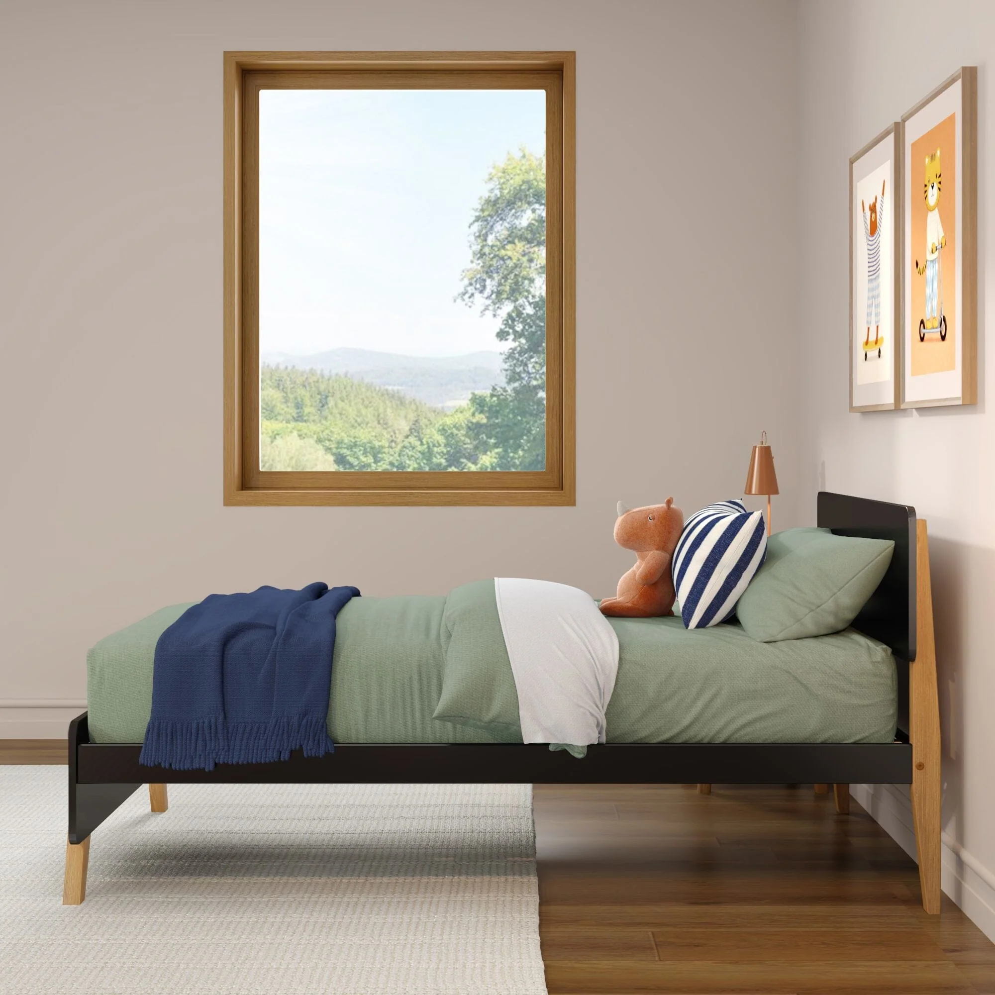 Mid-Century Modern Twin Bed - Image 30