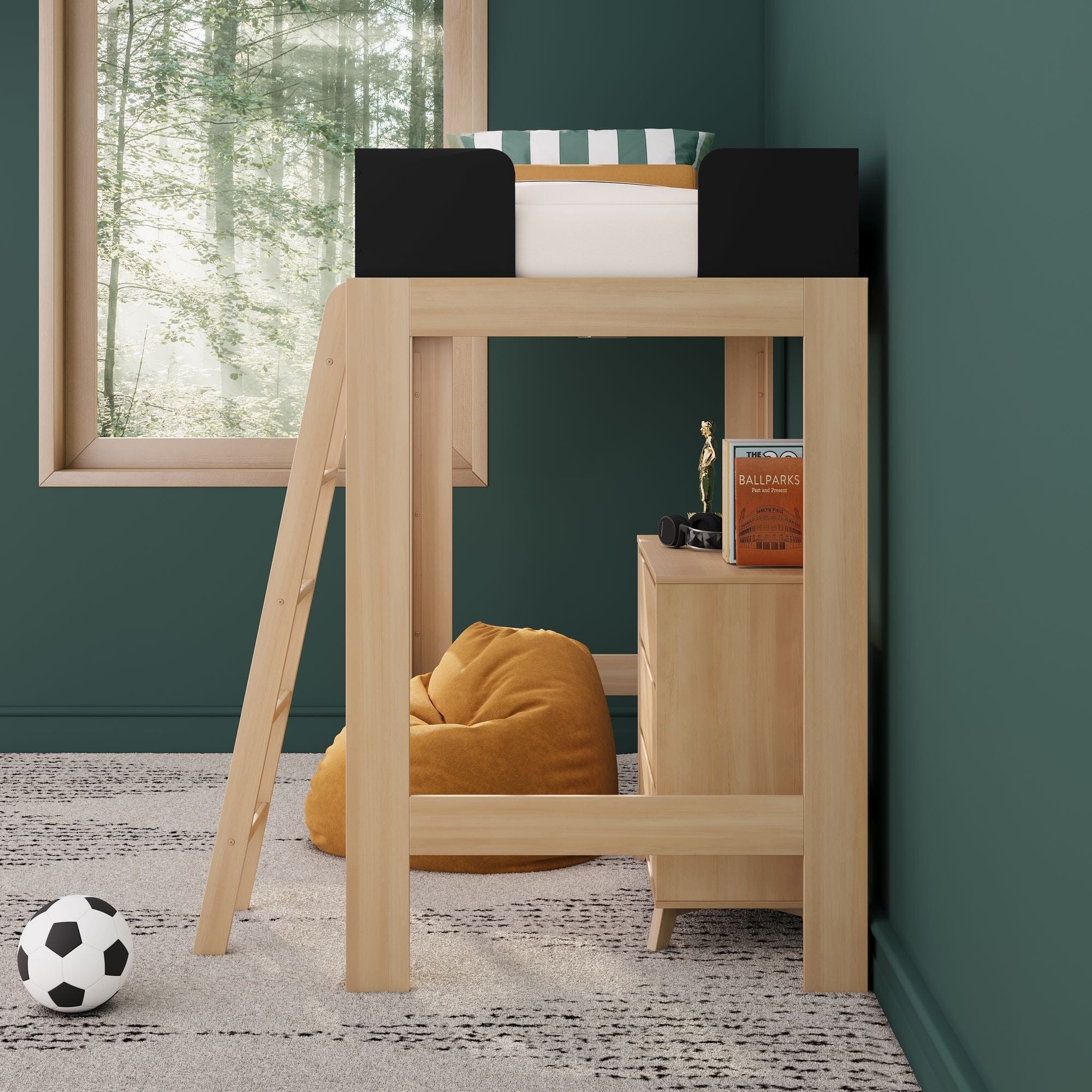 Mid-Century Modern Twin Loft Bed - Image 23