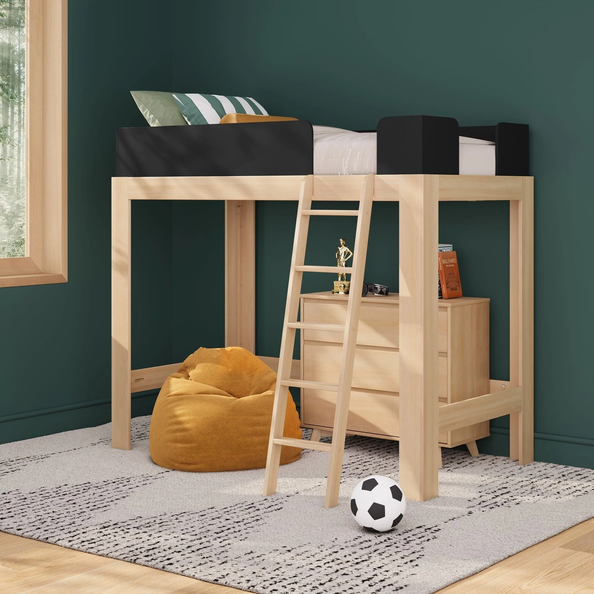 Mid-Century Modern Twin Loft Bed - Image 4