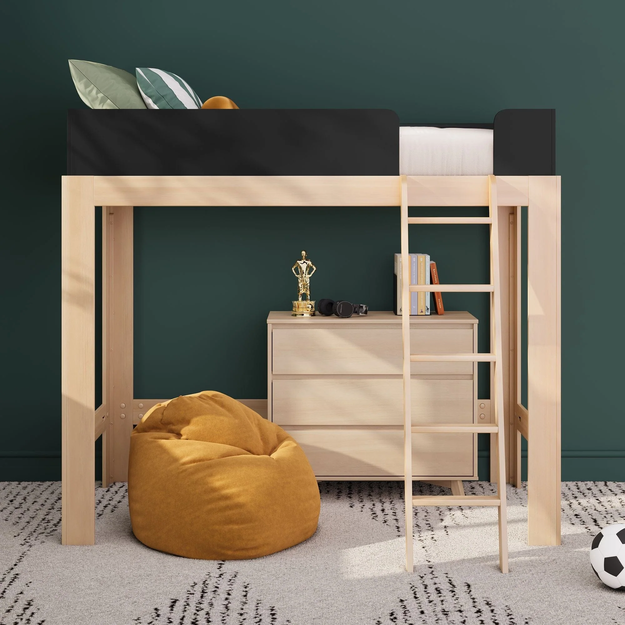 Mid-Century Modern Twin Loft Bed - Image 7