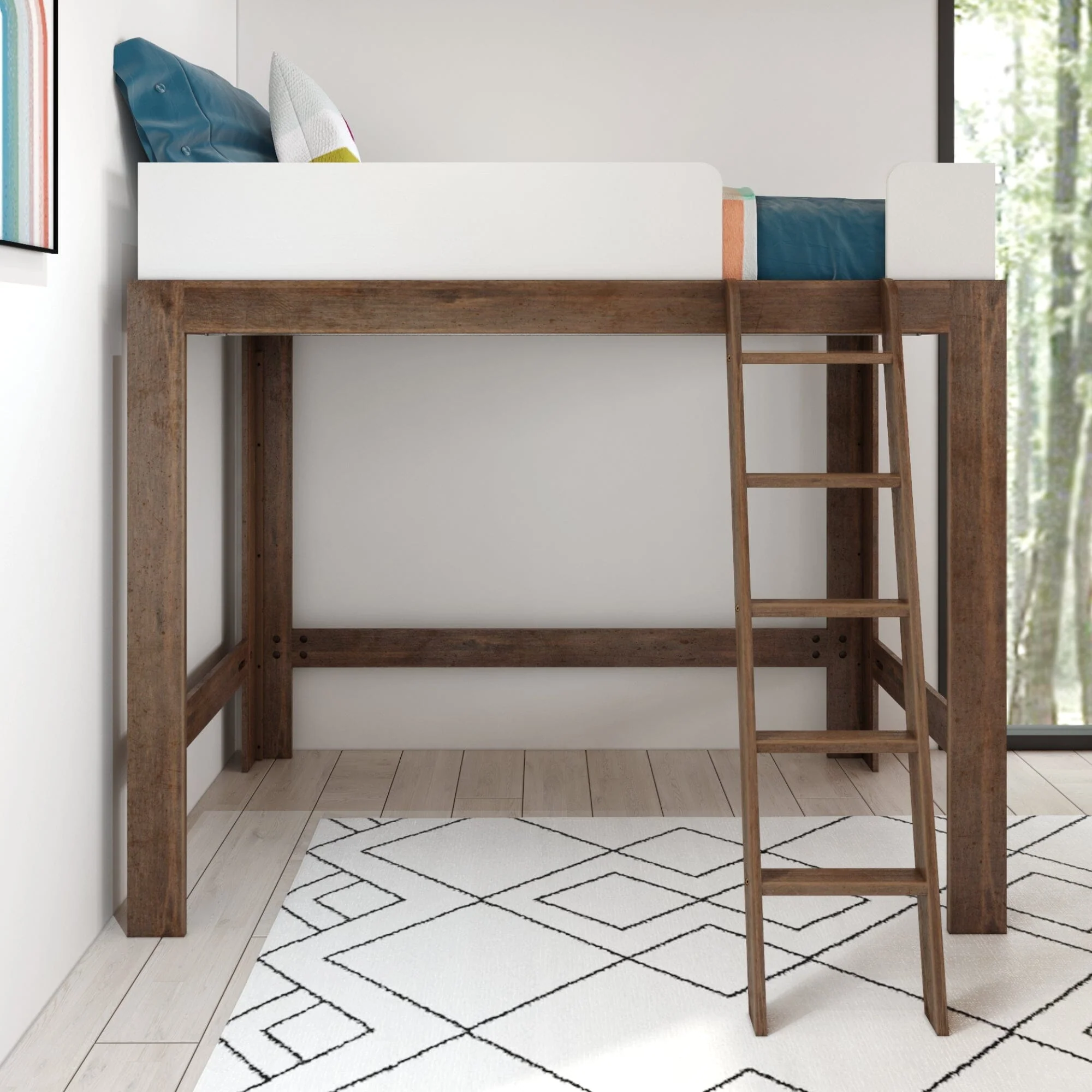 Mid-Century Modern Twin Loft Bed - Image 9