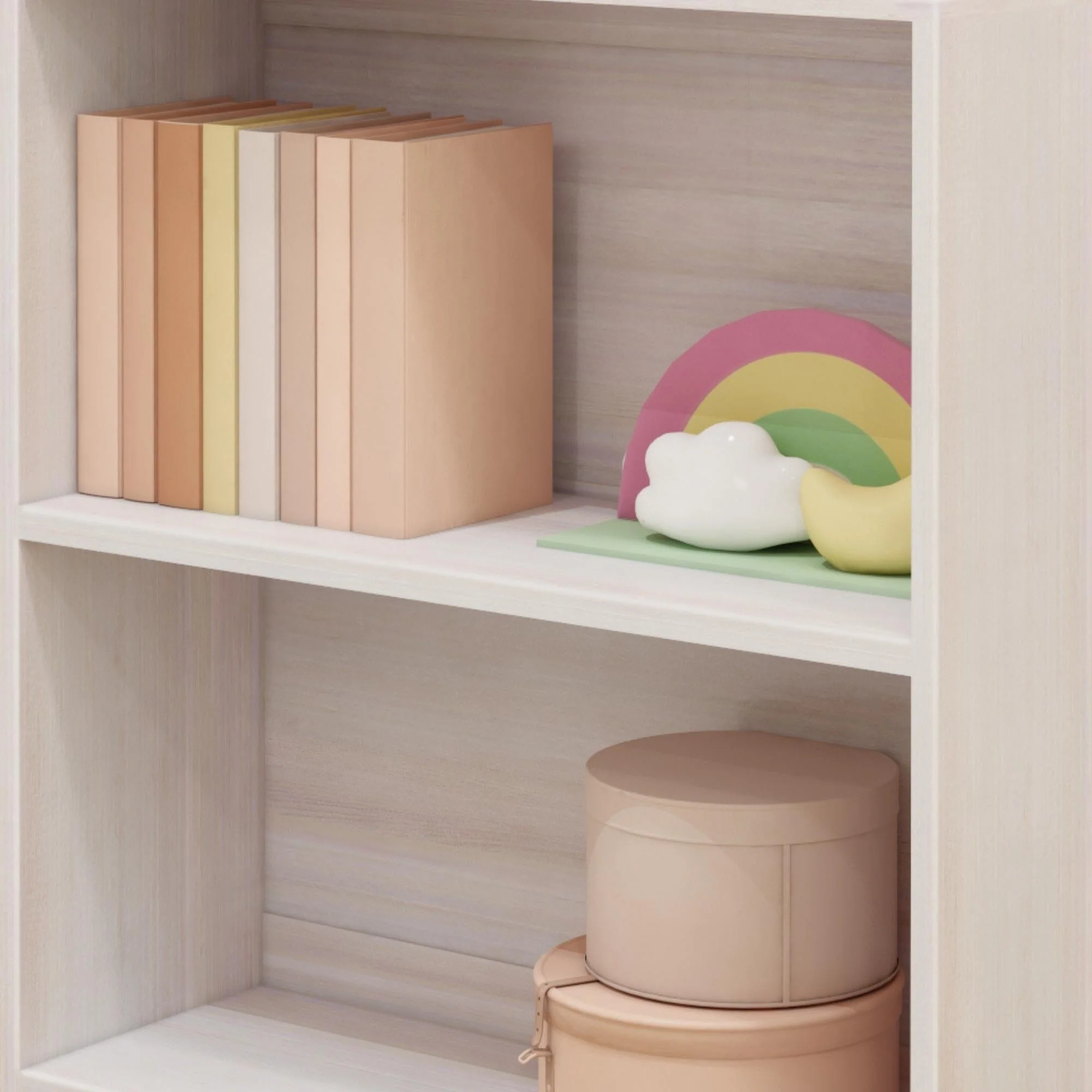 Modern Farmhouse 2-Shelf Bookcase - Image 11