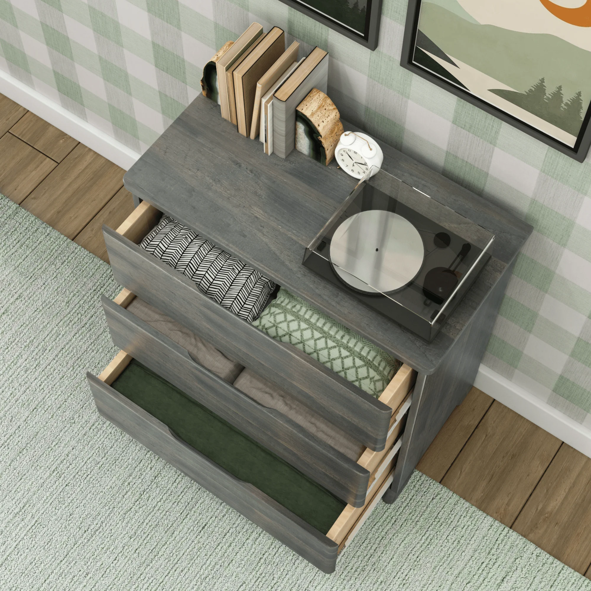 Modern Farmhouse 3-Drawer Dresser - Image 19