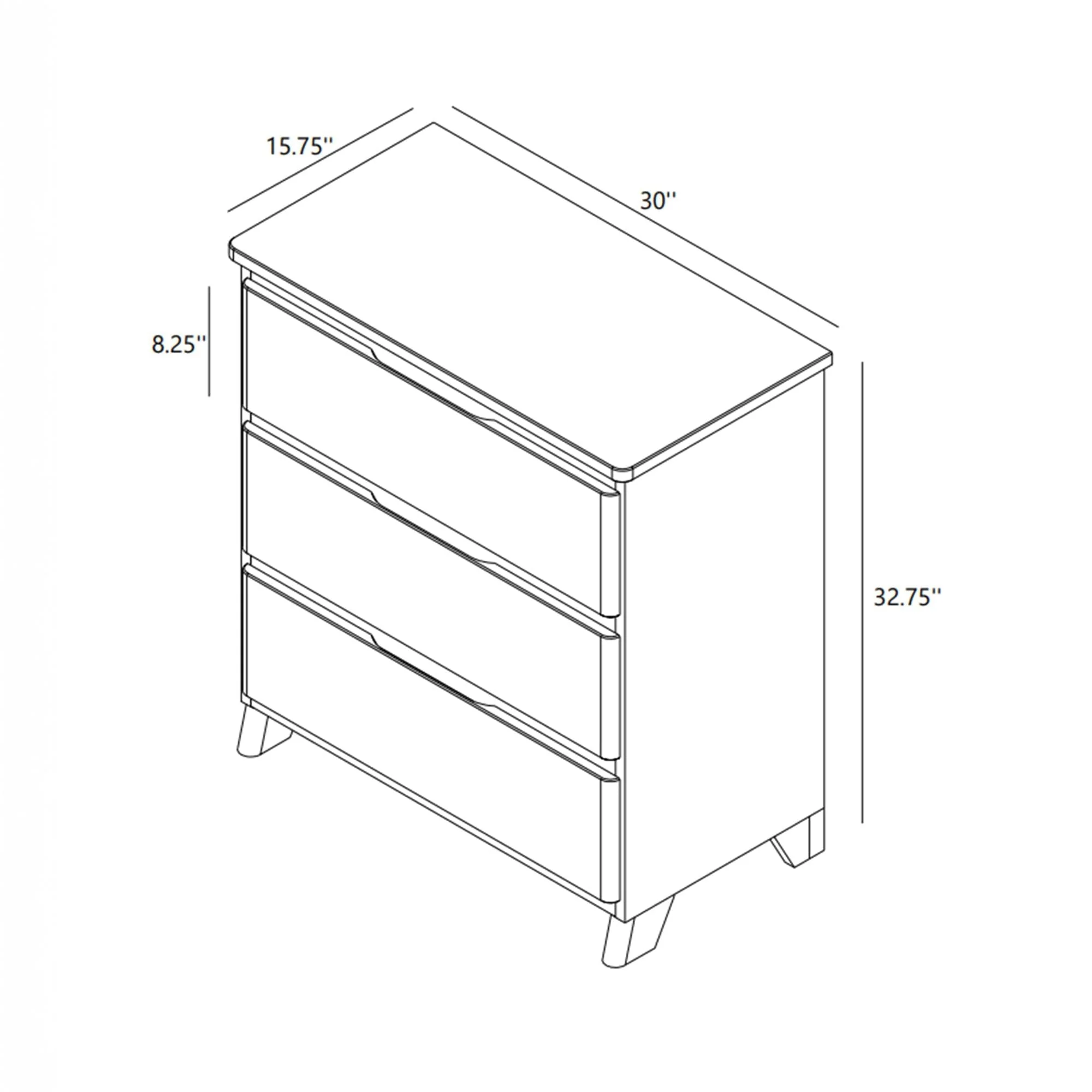 Modern Farmhouse 3-Drawer Dresser - Image 31