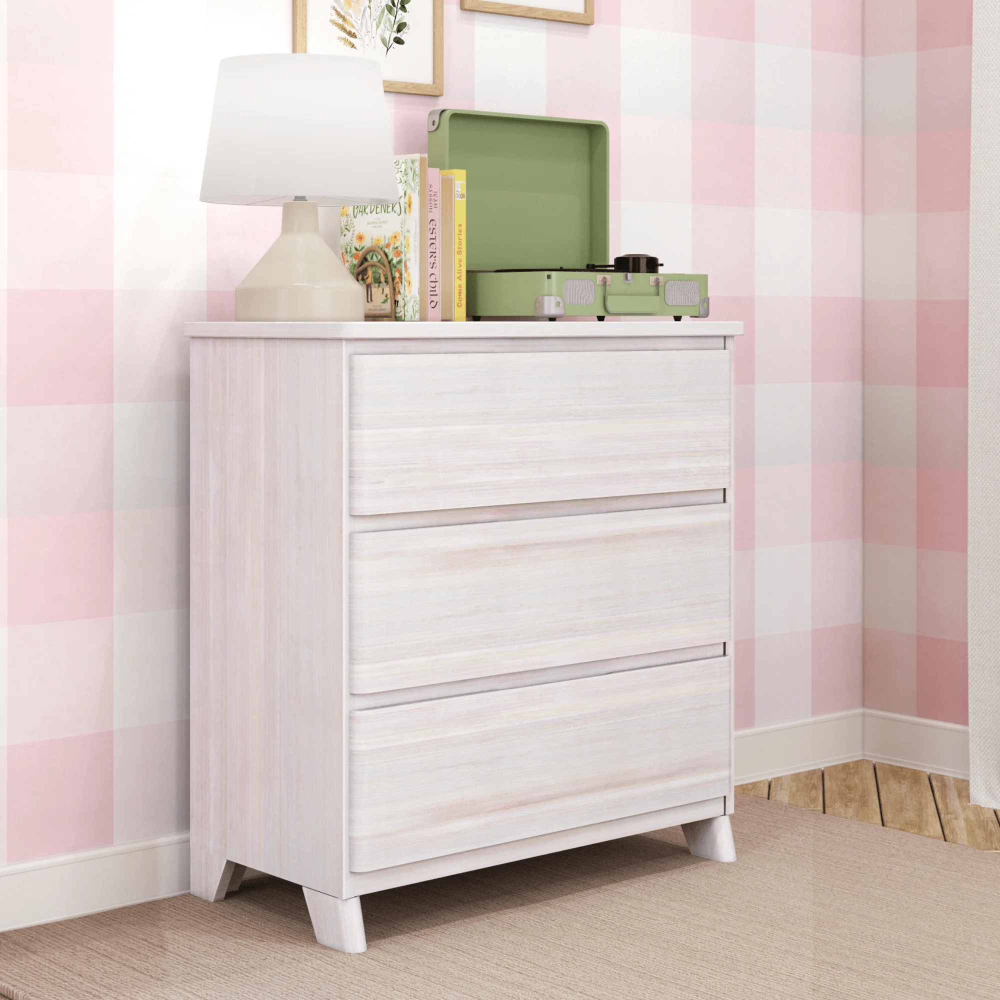 Modern Farmhouse 3-Drawer Dresser - Image 6